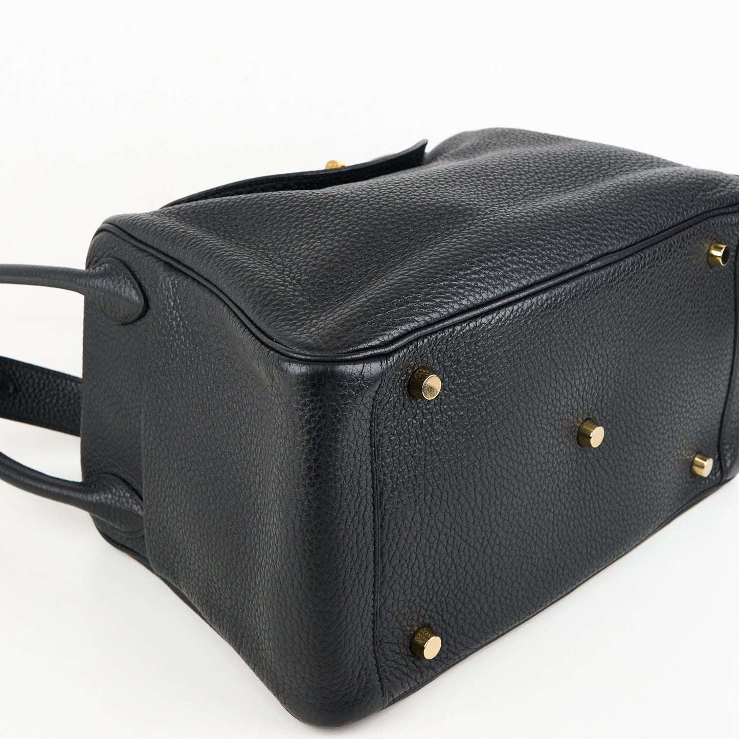 Hermes| Lindy 30 2-way Handbag Black Taurillon Clemence 2011