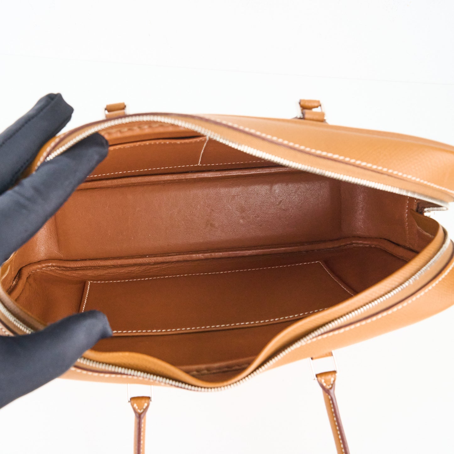 Hermes|Plume elan 28 Handbag Gold Epsom 2008