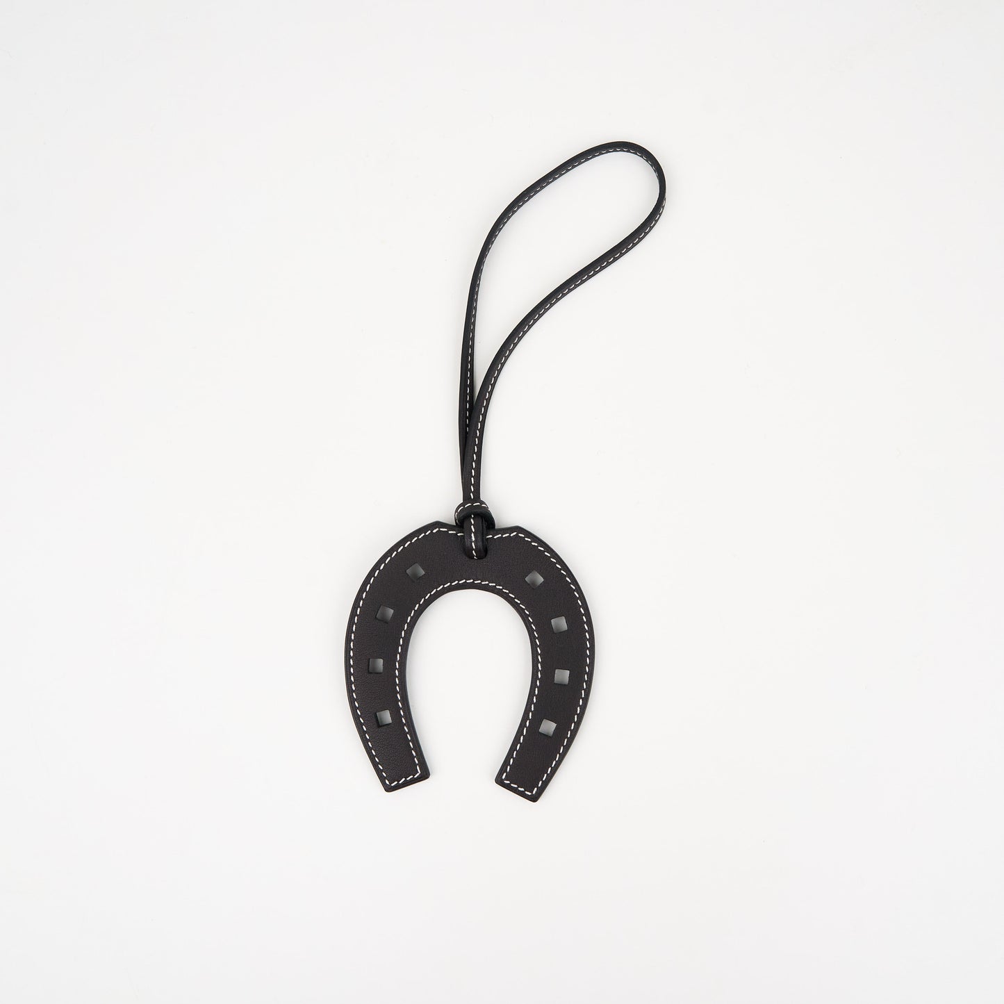 Hermes|Paddock Fer a Cheval Horse shoe Charm swift Ebene