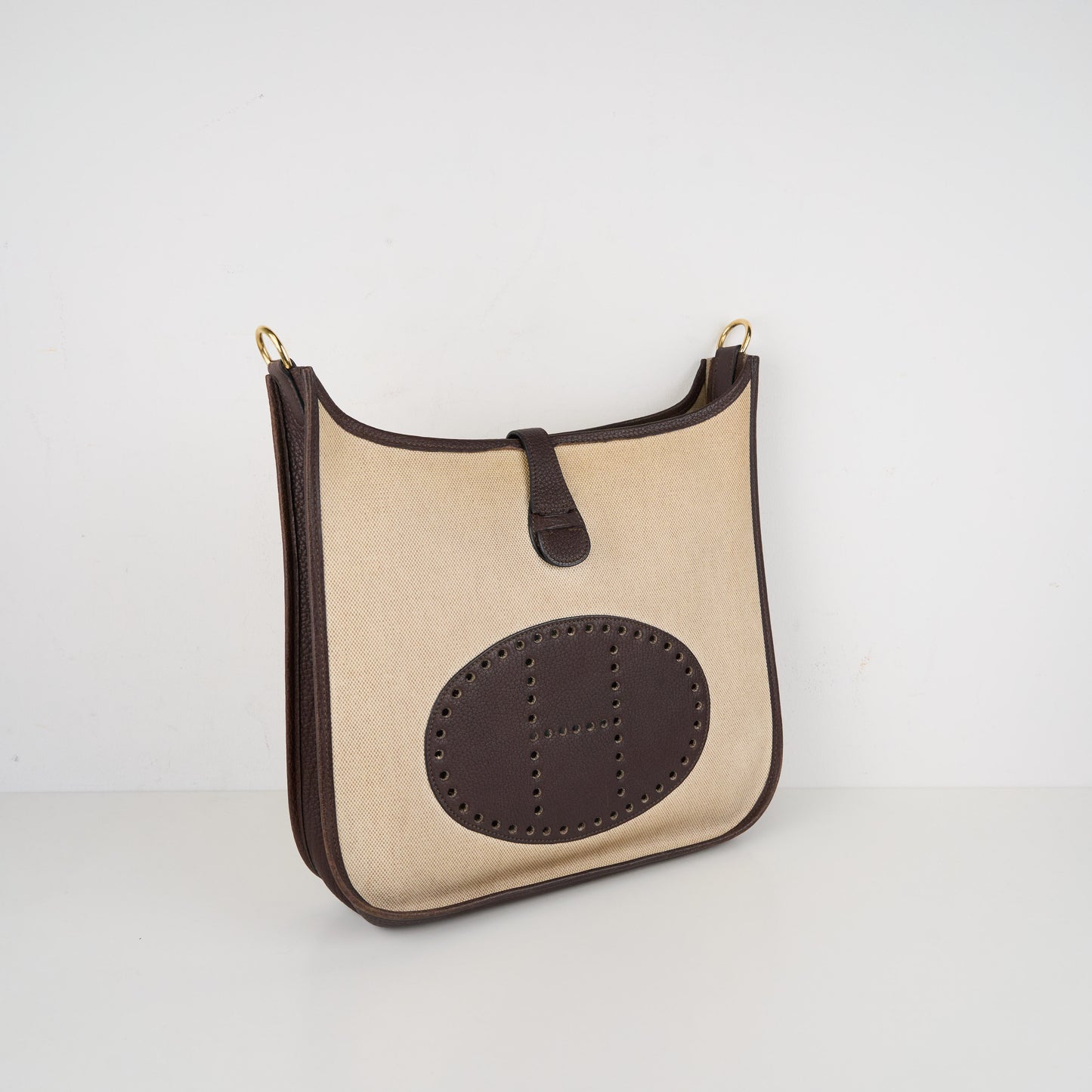 Hermes| Evelyne GM Shoulder bag Fjord Ebene Toile 1999