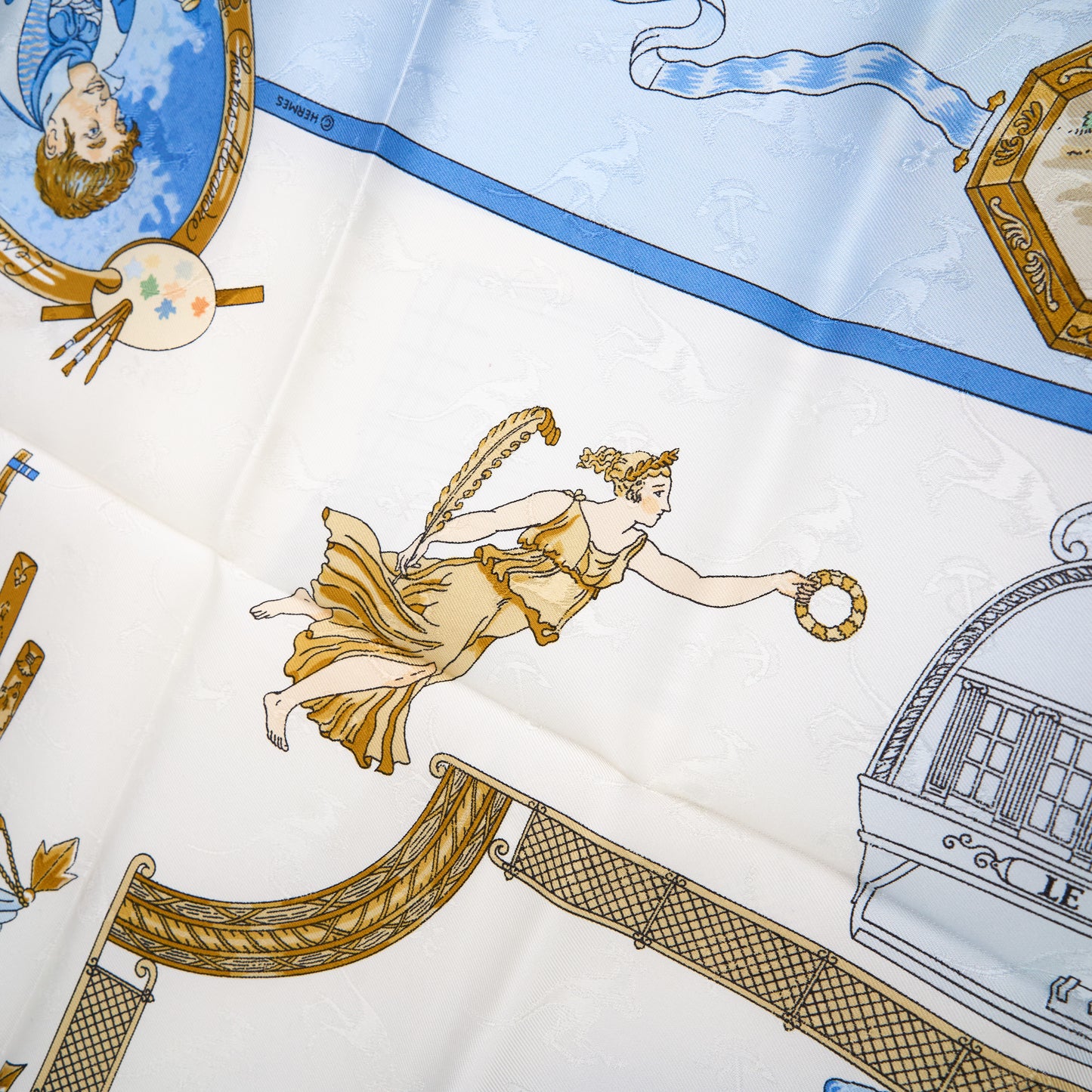 Hermes | 100% Silk Scarf Carre 90 Le Geographe
