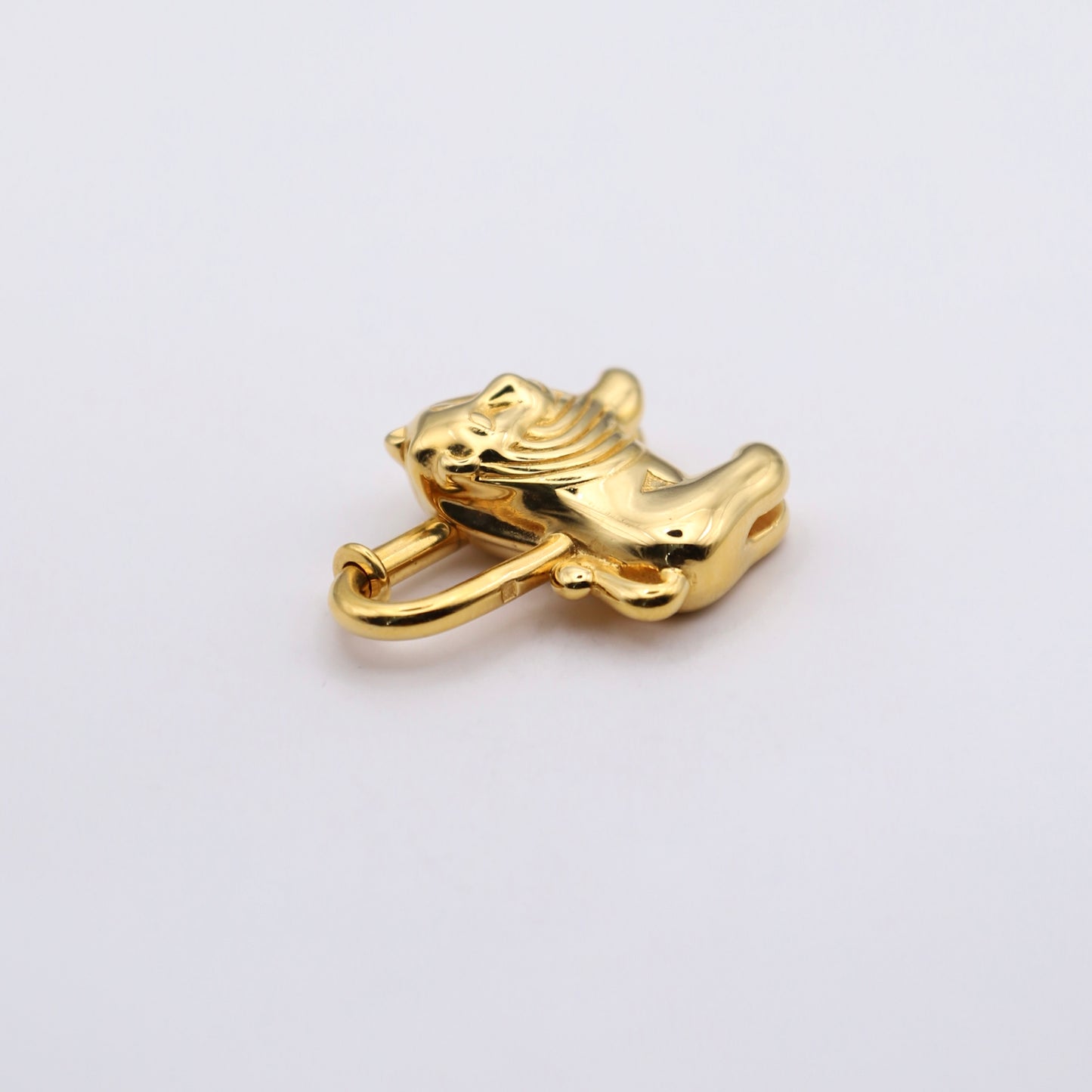 Hermes 1997 Limited Lion Cadena Padlock Gold Plated, logo