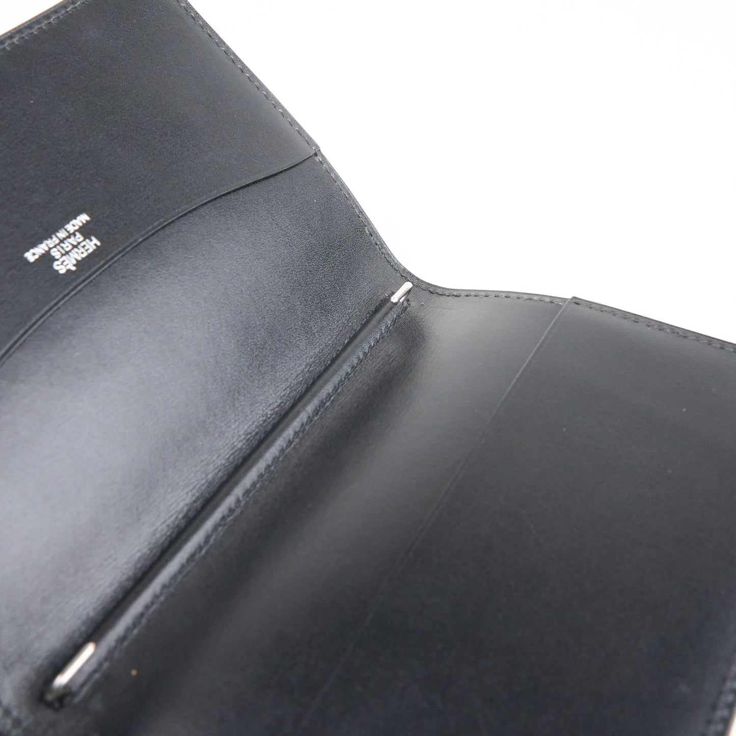Hermes| Journal Case Passport Cover Black Box Calf 2000