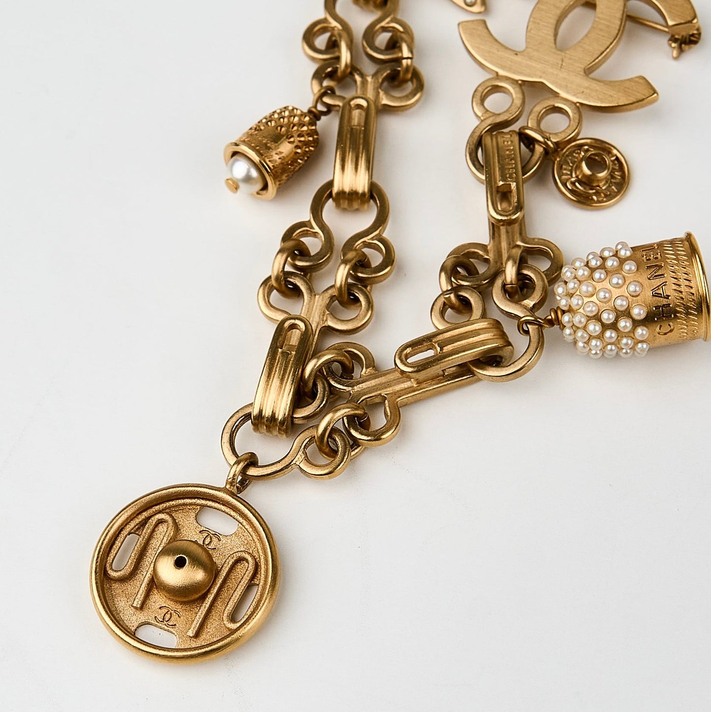 Chanel | Rare Ribbon Pearl Thimble Brooch 03A