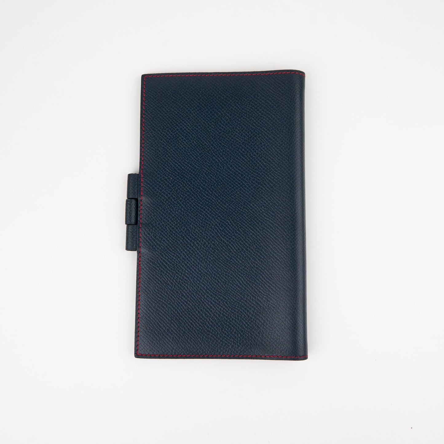 Hermes| Journal Case Passport Cover Blue Nuit/Rouge Grenat Epsom 1996