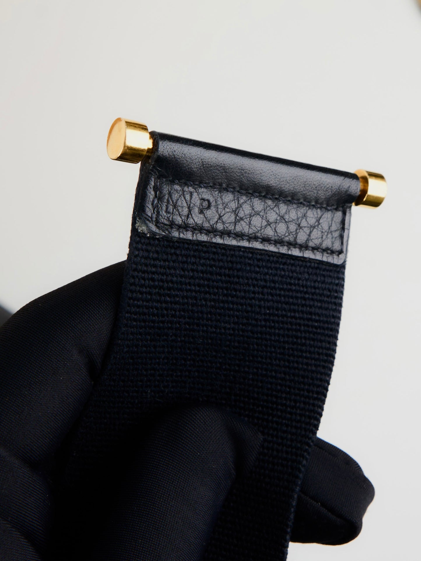 Hermes|Tsako Black shoulder Bag Taurillon Clemence 1997