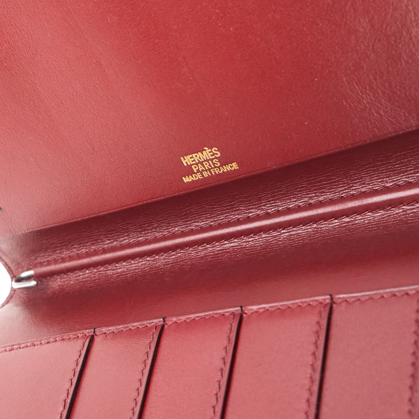 Hermes| Journal Case Passport Cover Box Calf Rouge H 1997