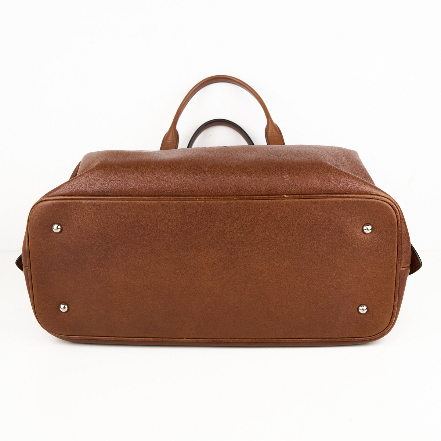 LOEWE| Brown Leather Boston Handbag Shoulder bag