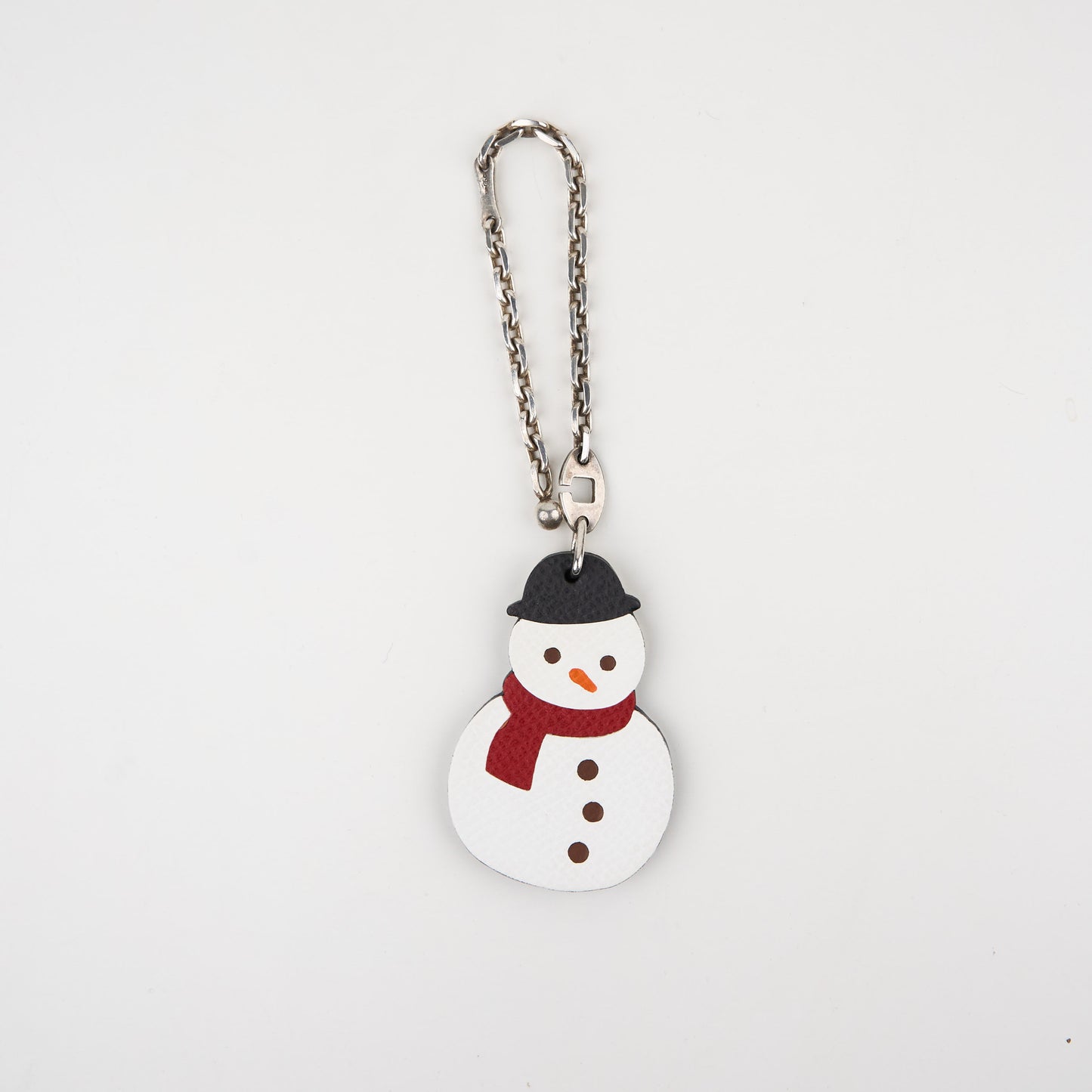 Hermes |S925 Chain Bag Charm Snowman