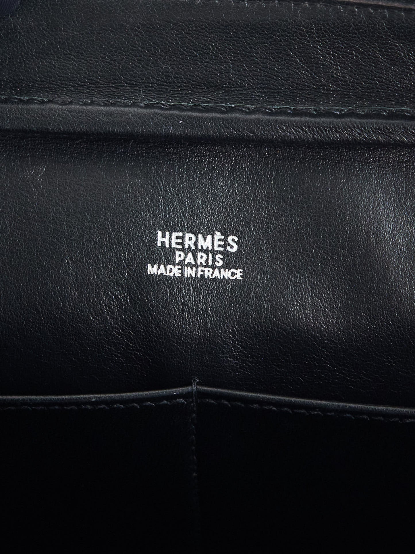 Hermes|Plume elan 28 Handbag Black Epsom 2005
