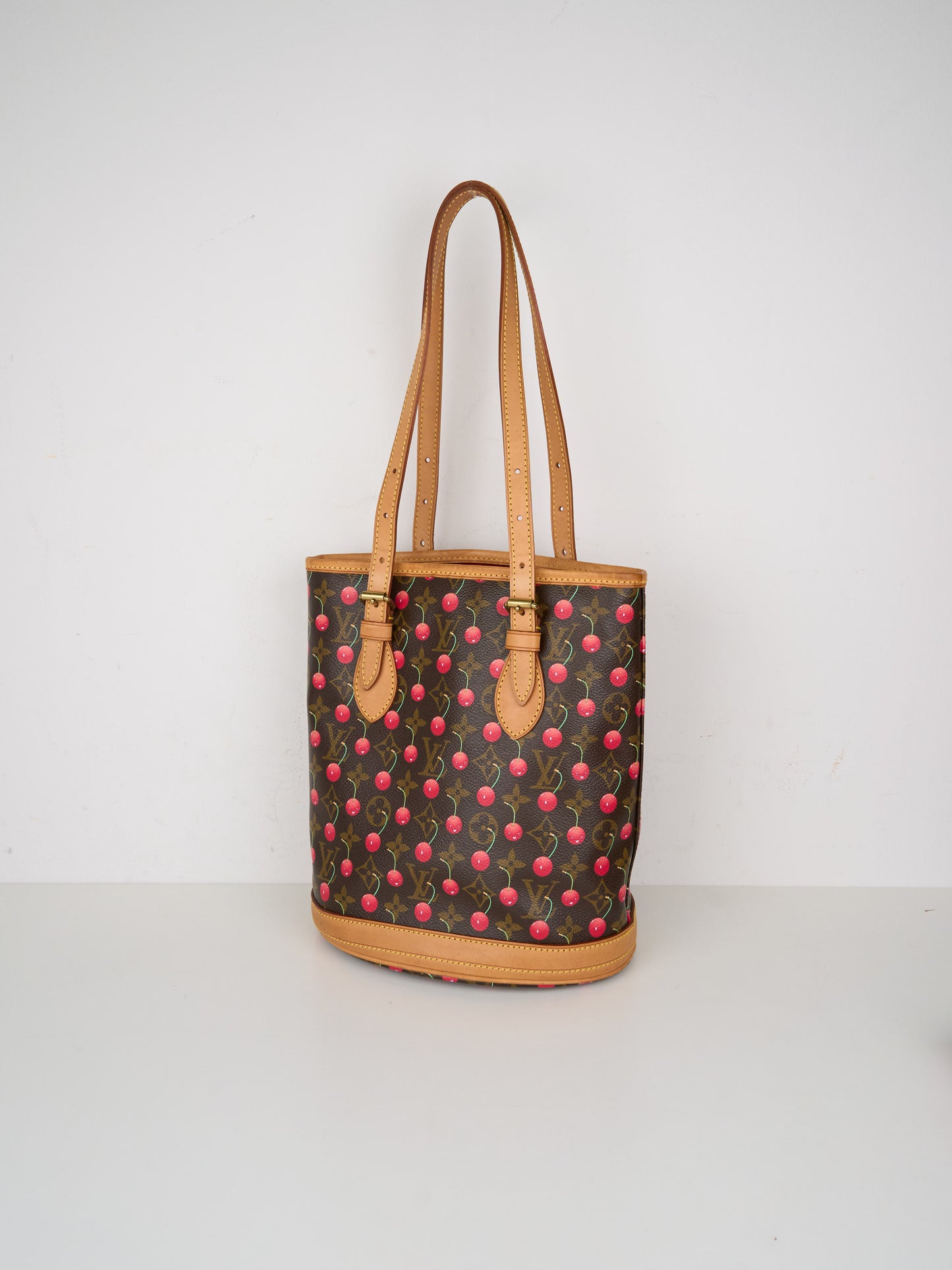 Louis Vuitton X Takashima Murakami 2005 Monogram Cherry Tote Handbag