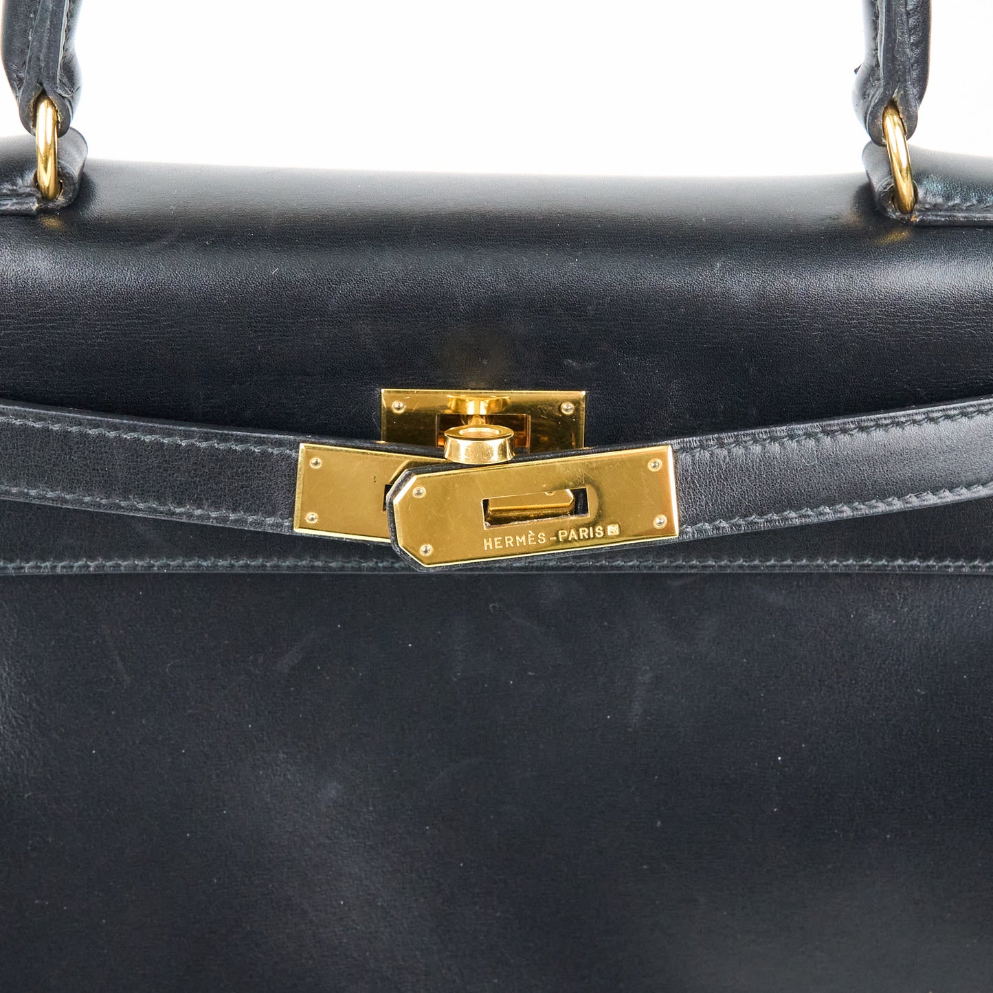 Hermes| Kelly 28 Black box calf Handbag 1994