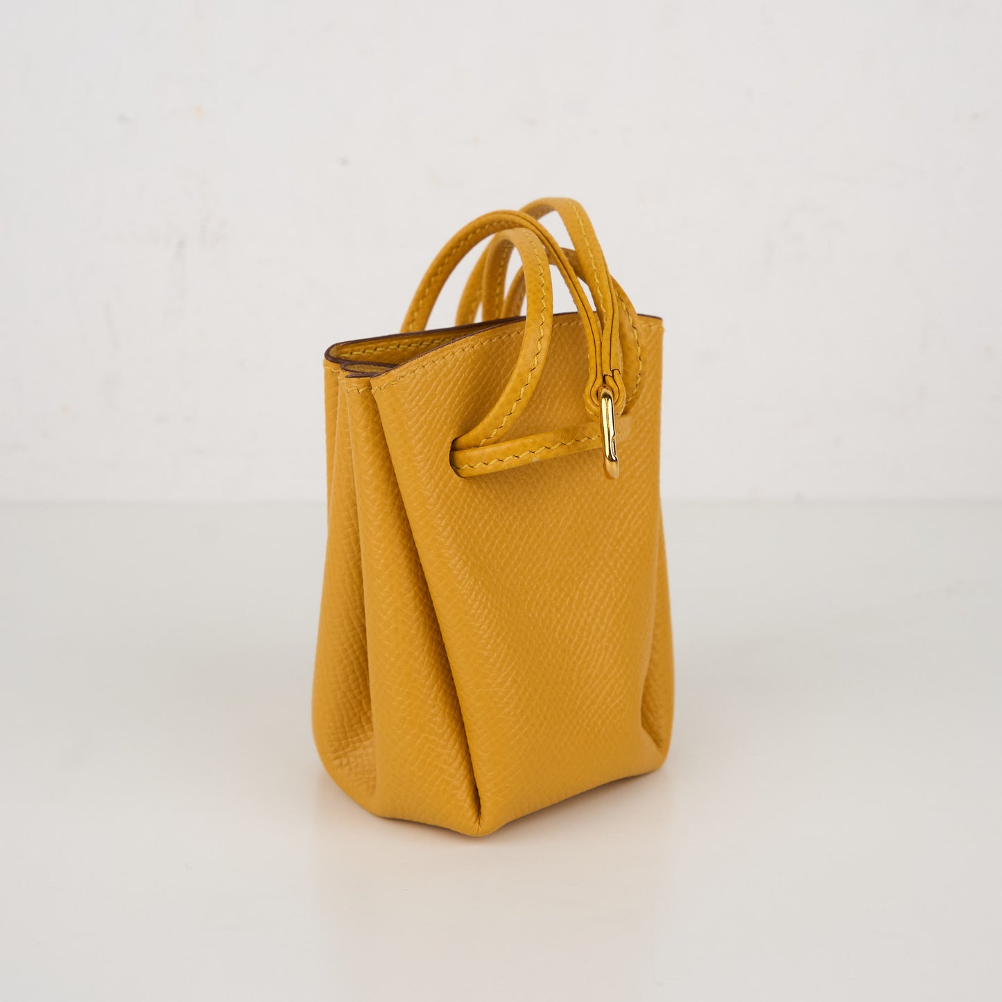 Hermes|Mini Courchevel Vespa Pouch Jaune 2000
