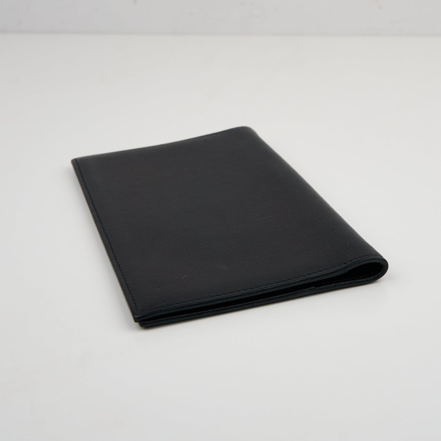 Hermes| Journal Case Passport Cover Black Evercalf 2007