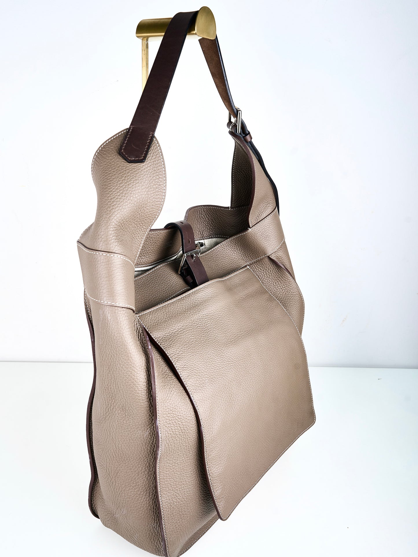 Hermes| Marwari Shoulder bag Togo Etoupe 2012