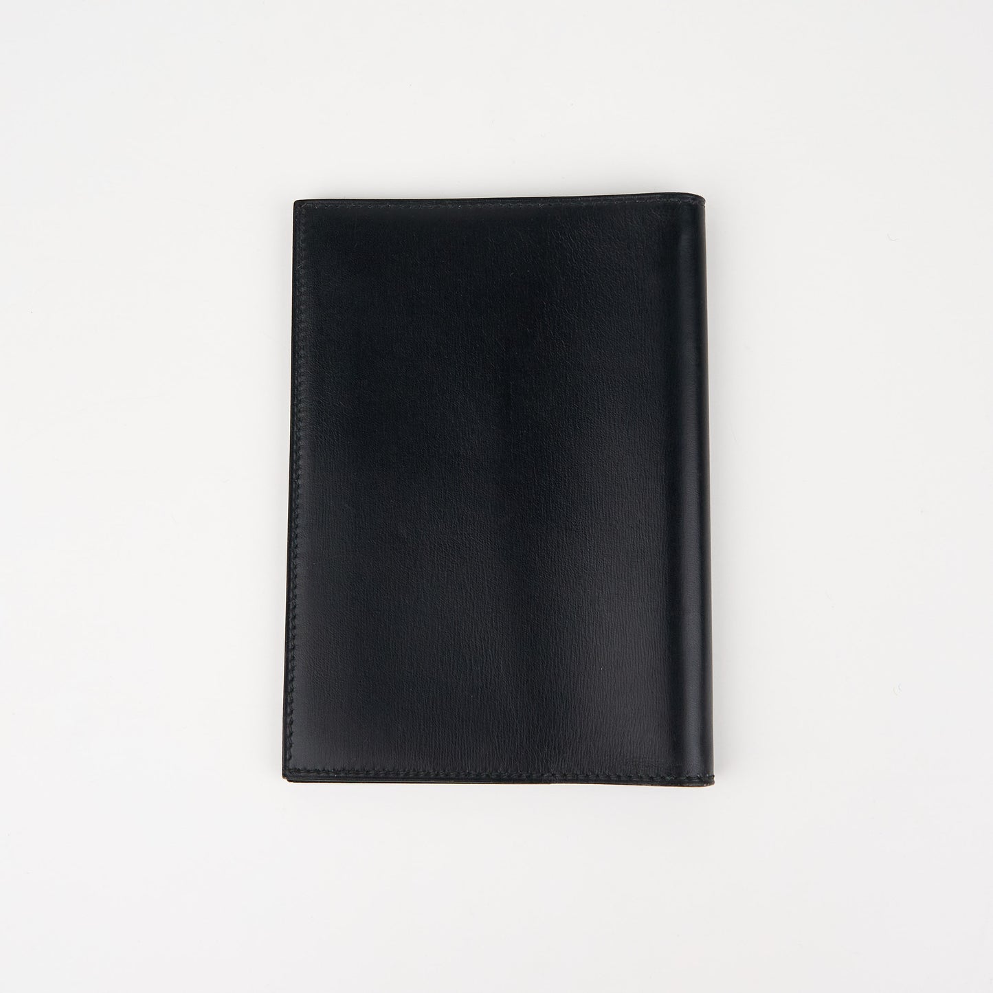 Hermes| Journal Case Passport Cover Black Box Calf 1997