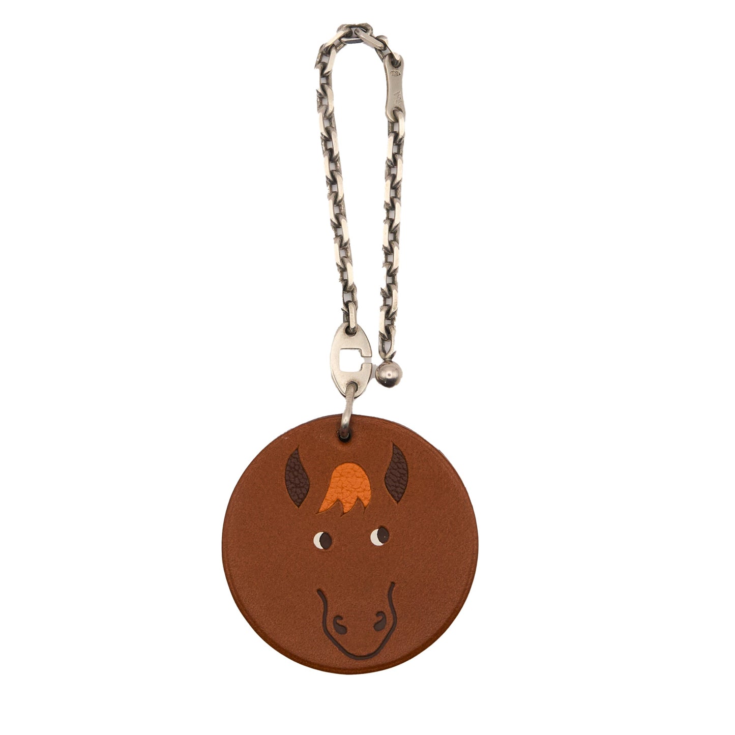 Hermes |S925 Chain Charm Barenia Horse