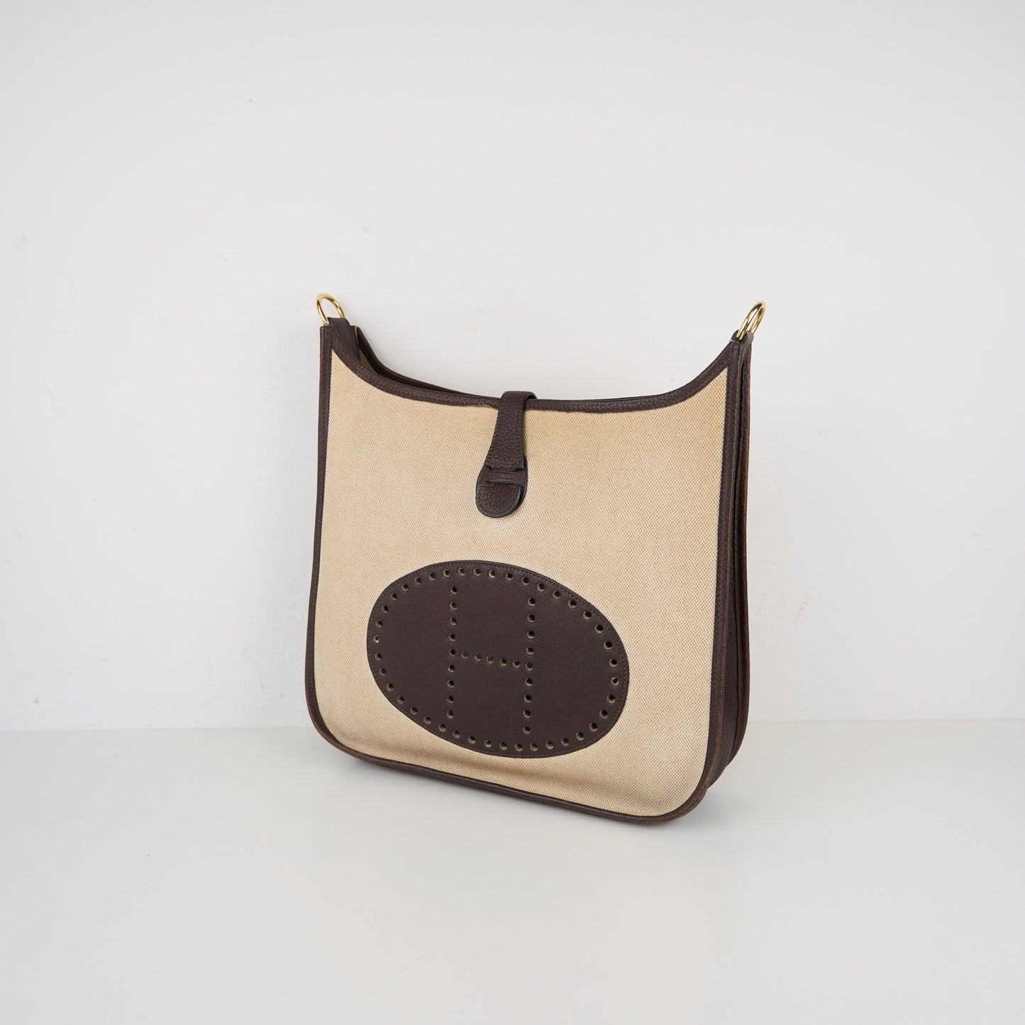 Hermes| Evelyne GM Shoulder bag Fjord Ebene Toile 1999