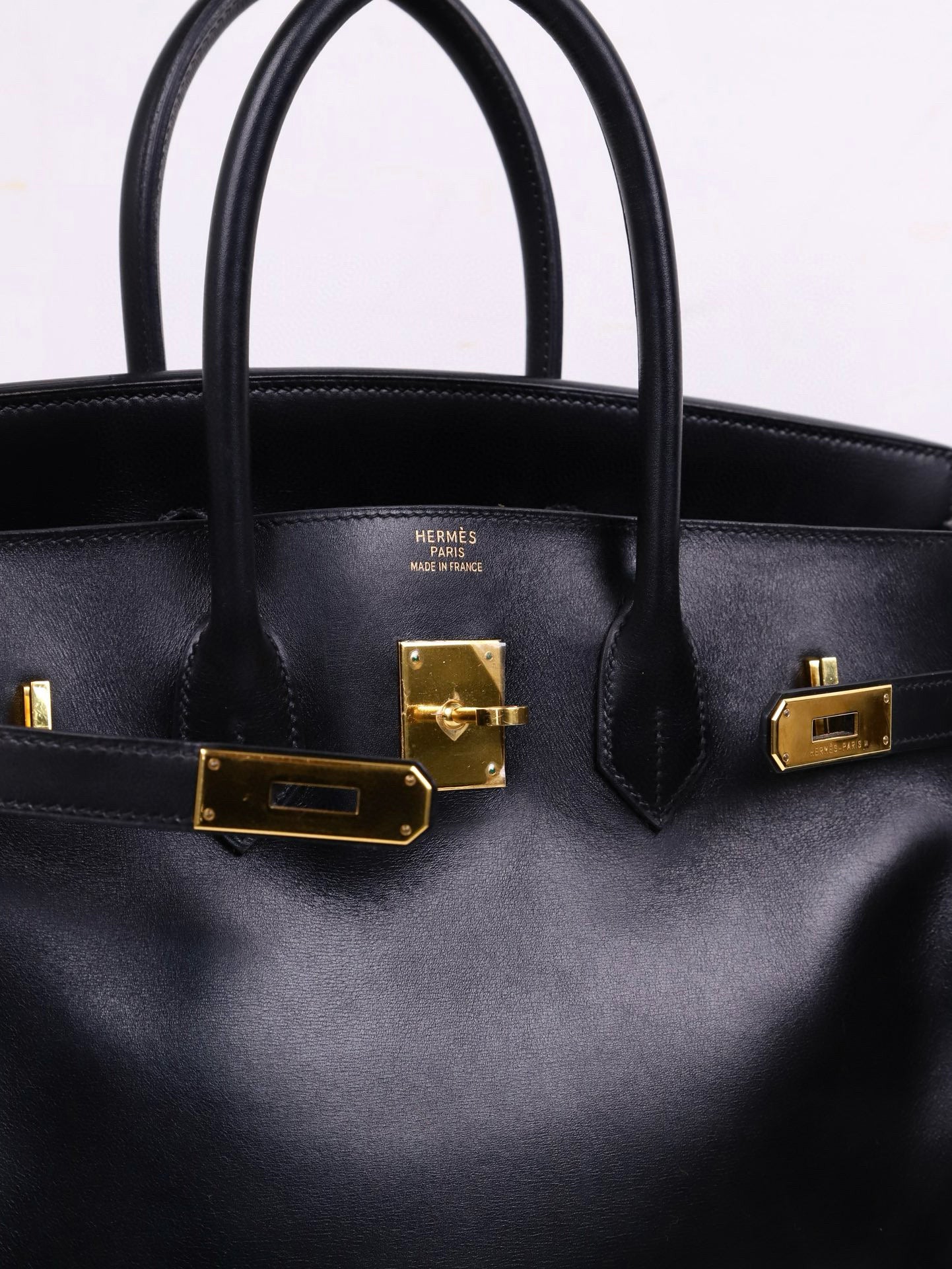 Hermes| Birkin 35 黑色 box小牛皮 口F 2002