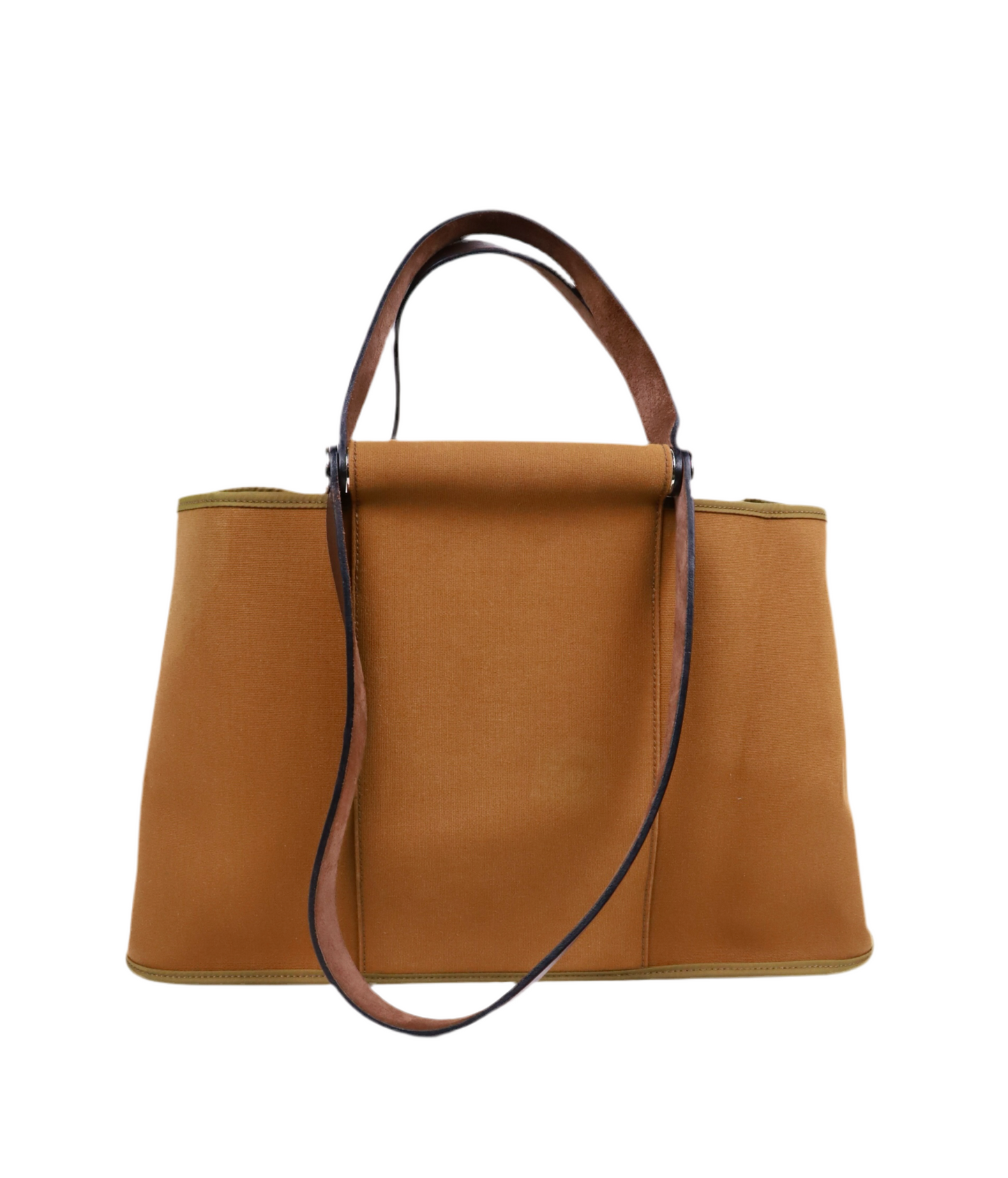 Hermes|Cabag 手提包 干邑色帆布 皮革 口M 2009