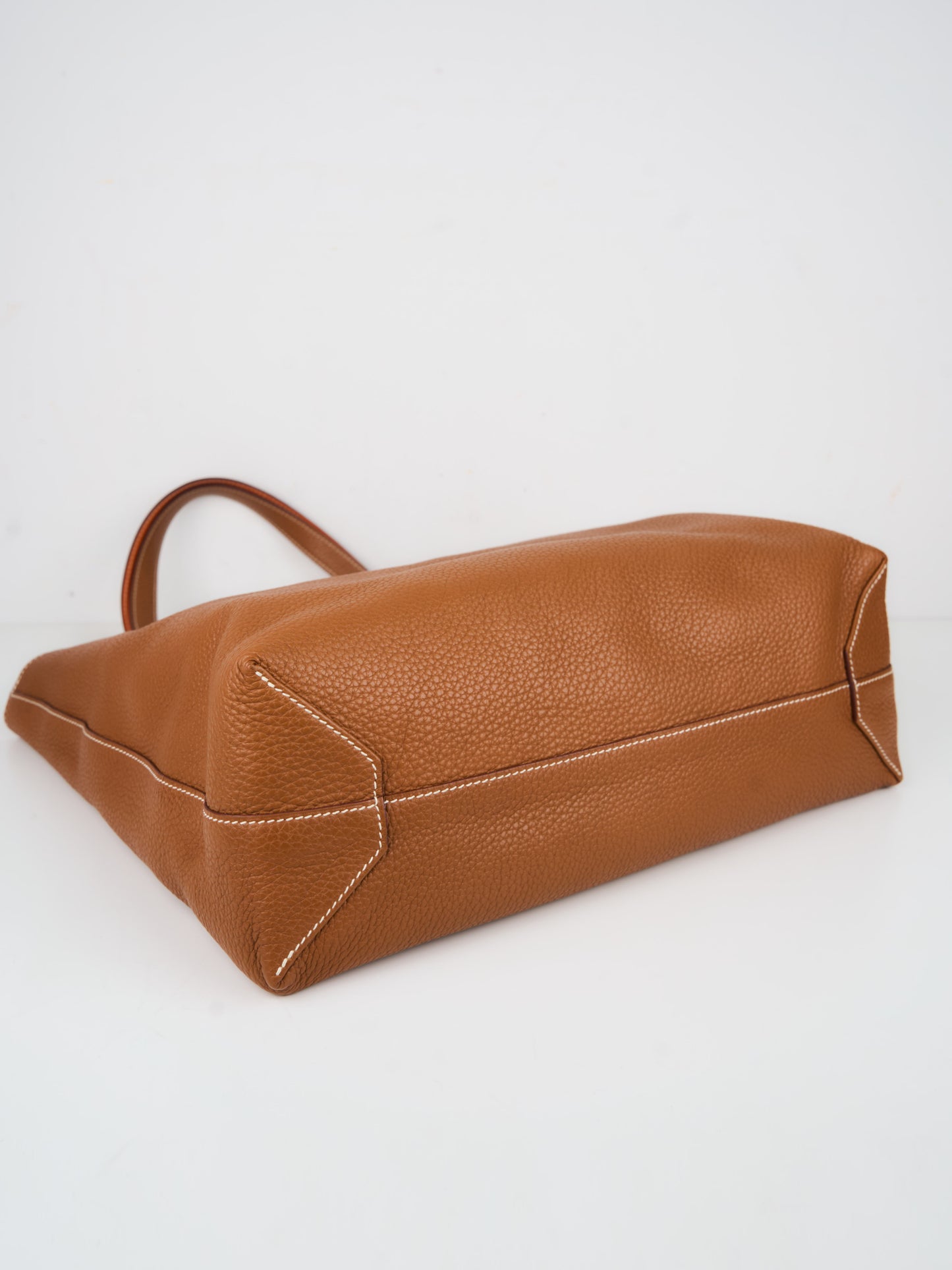 Hermes| Double Sens shoulder bag reversible Tote bag Gold/Orange Togo 2009