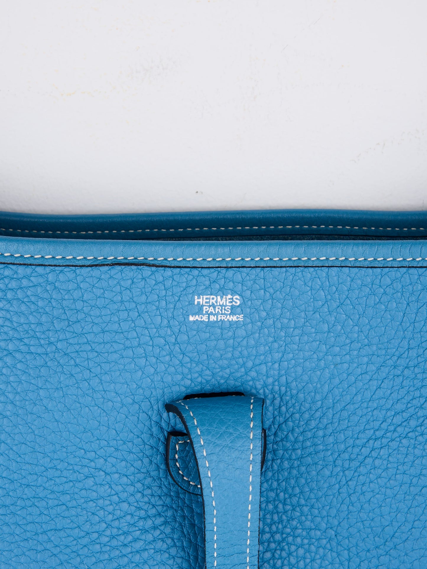 Hermes| Evelyne II PM Blue Jean Taurillon Clemence Shoulder bag 2005