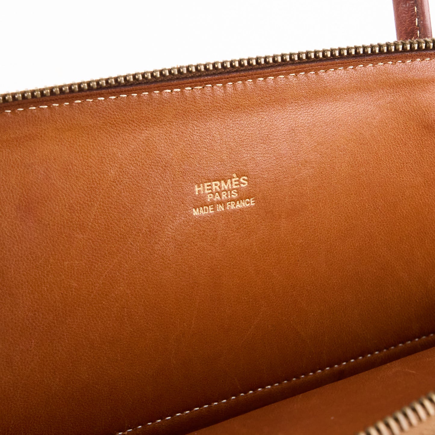 Hermes|Bolide 31 2-way Handbag Pig Skin Peau De Porc Toffee 2001