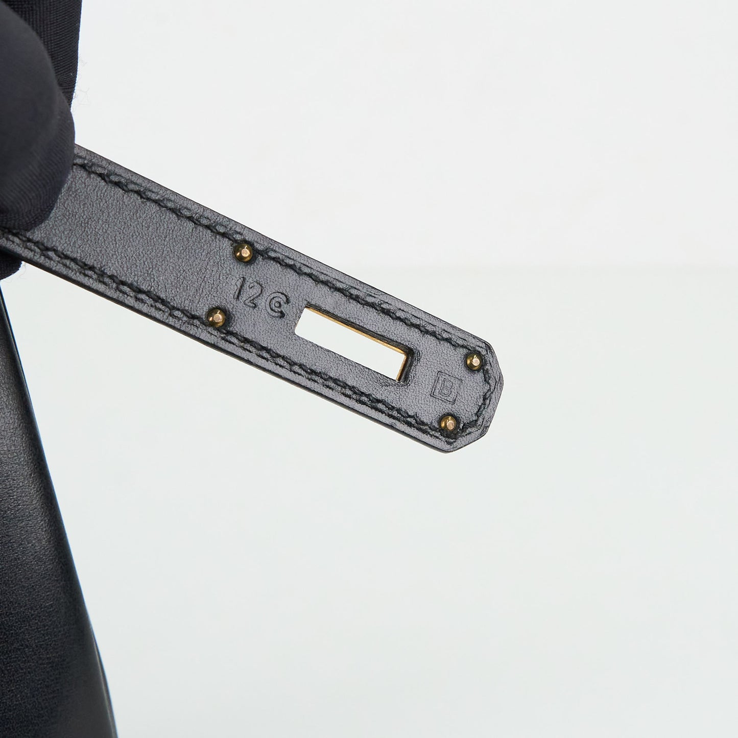 Hermes| Kelly28 Handbag Box calf Black 1998