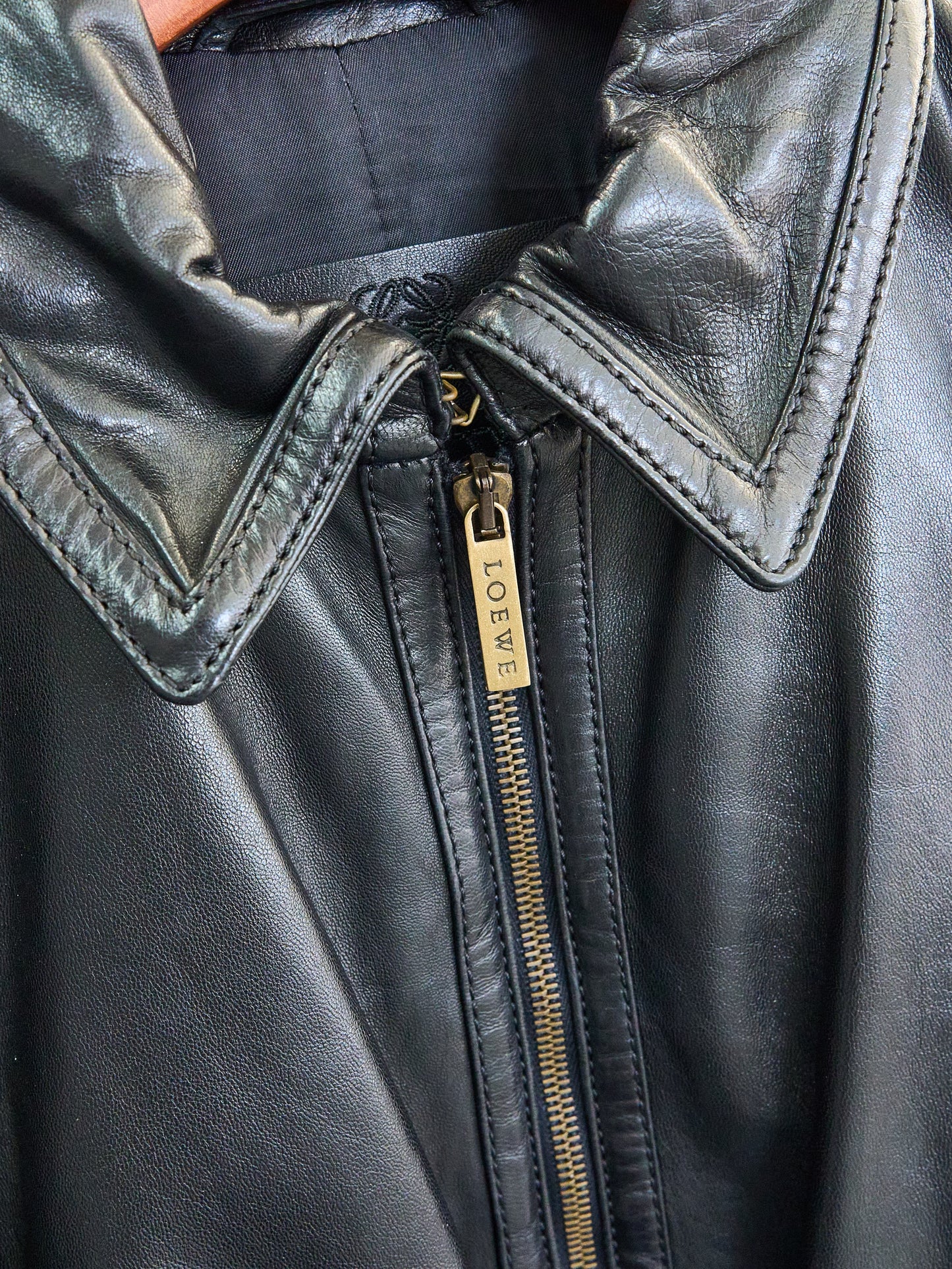 Loewe | Black Lamb Leather Jacket