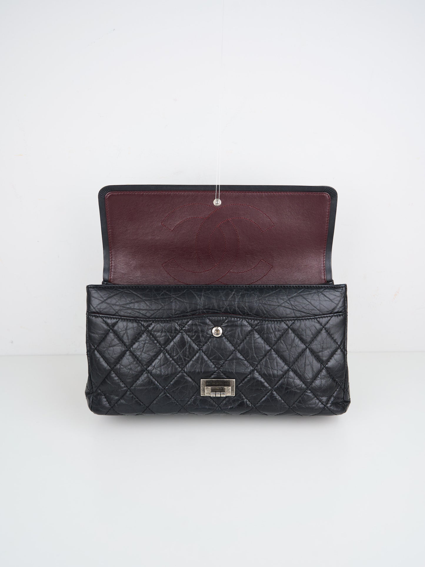 Chanel |2.55 Chain Shoulder Bag Black 20xxxxxx