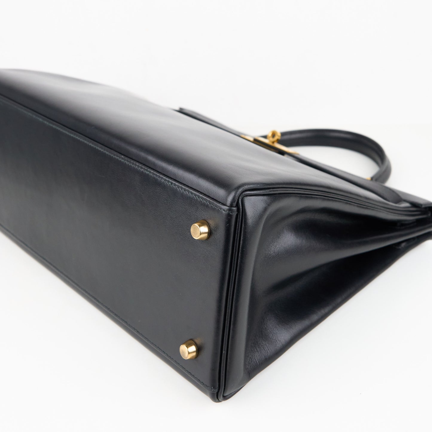Hermes| Kelly 35 Handbag Box Calf Black 1993