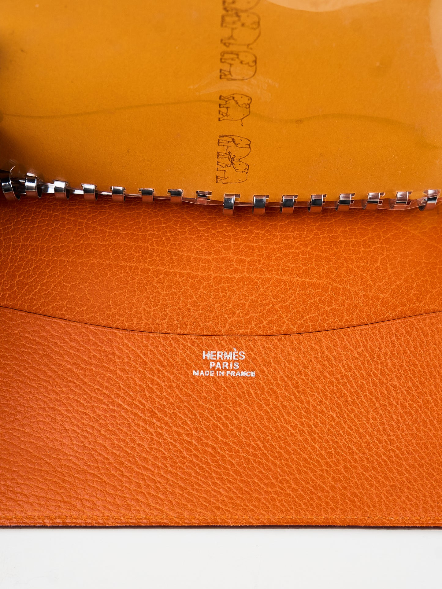Hermes| Journal Case passport cover Havana/Orange 2007
