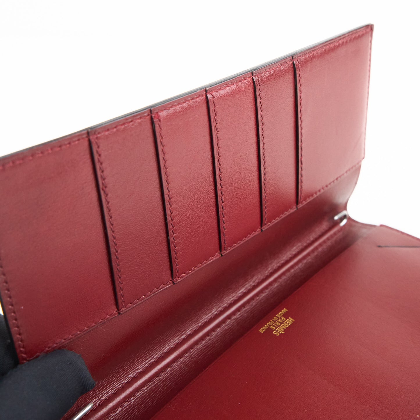 Hermes| Journal Case Passport Cover Box Calf Rouge H 1997