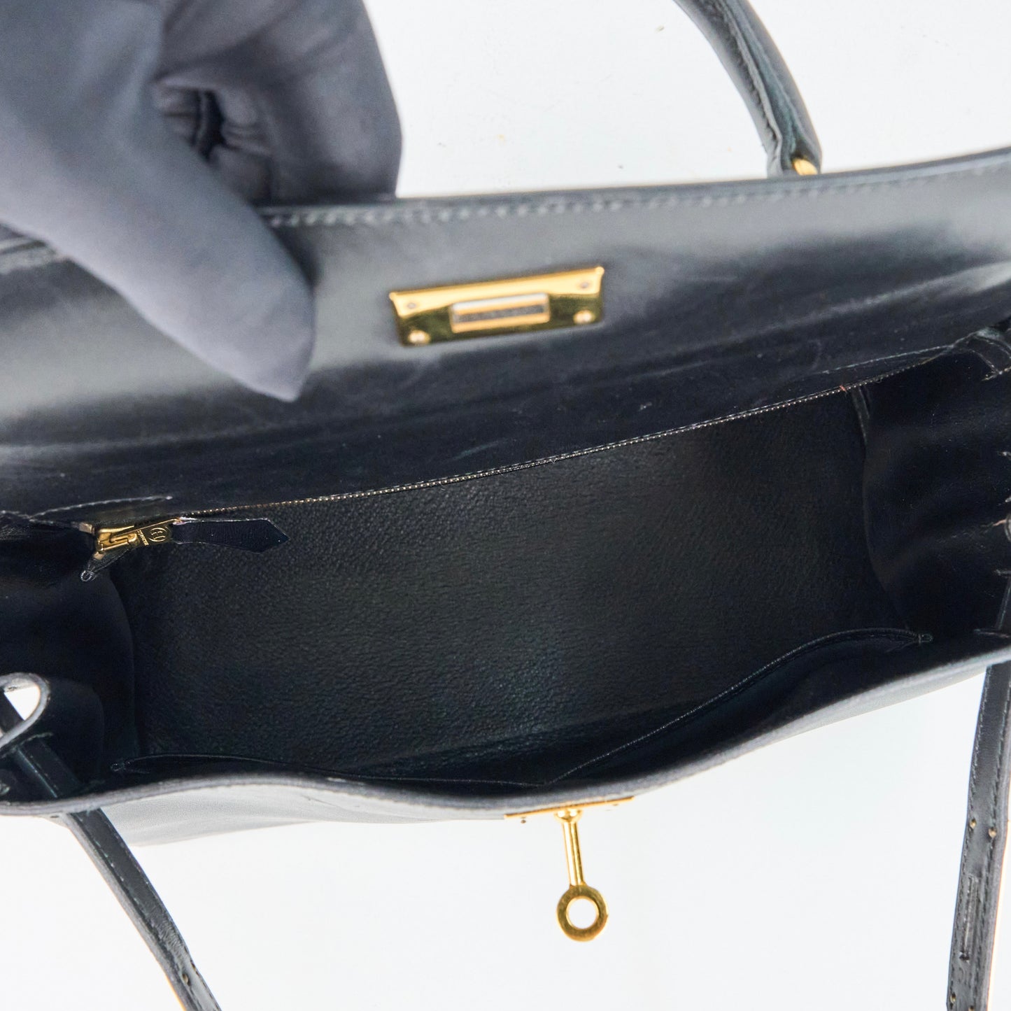 Hermes| Kelly 28 Black box calf Handbag 1994