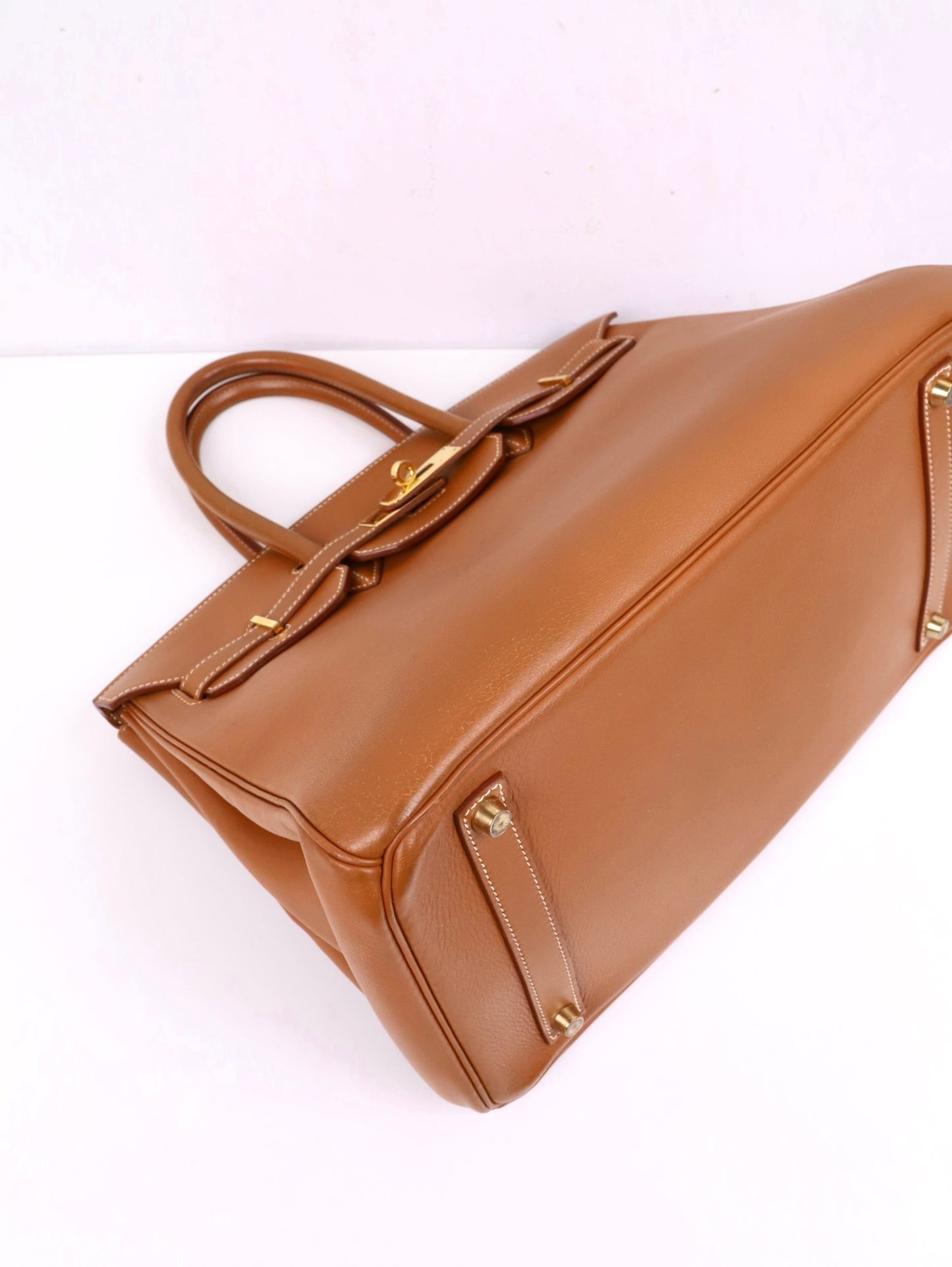 爱马仕|Birkin 35 金棕 Gulliver皮 口B 1998