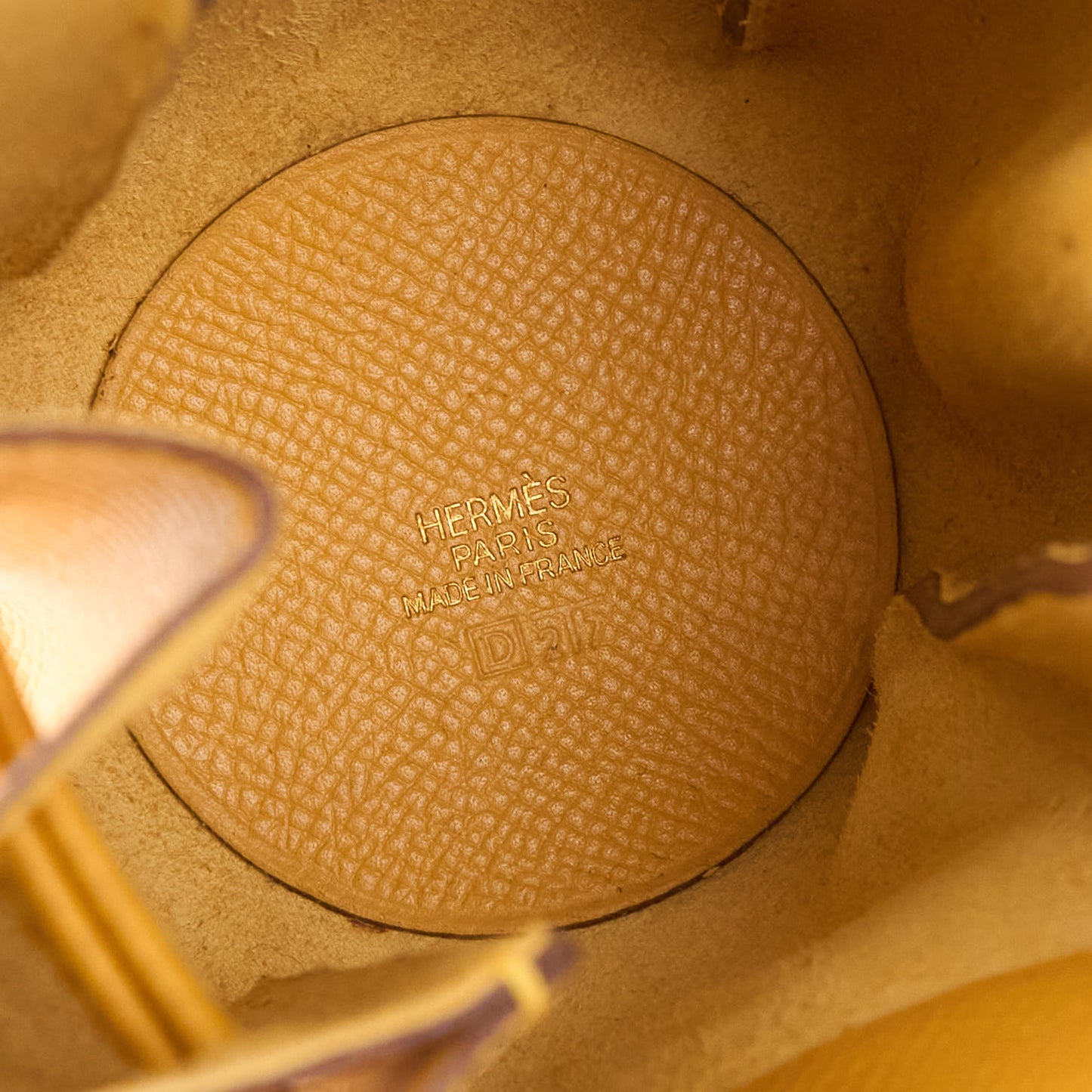 Hermes|Mini Courchevel Vespa Pouch Jaune 2000