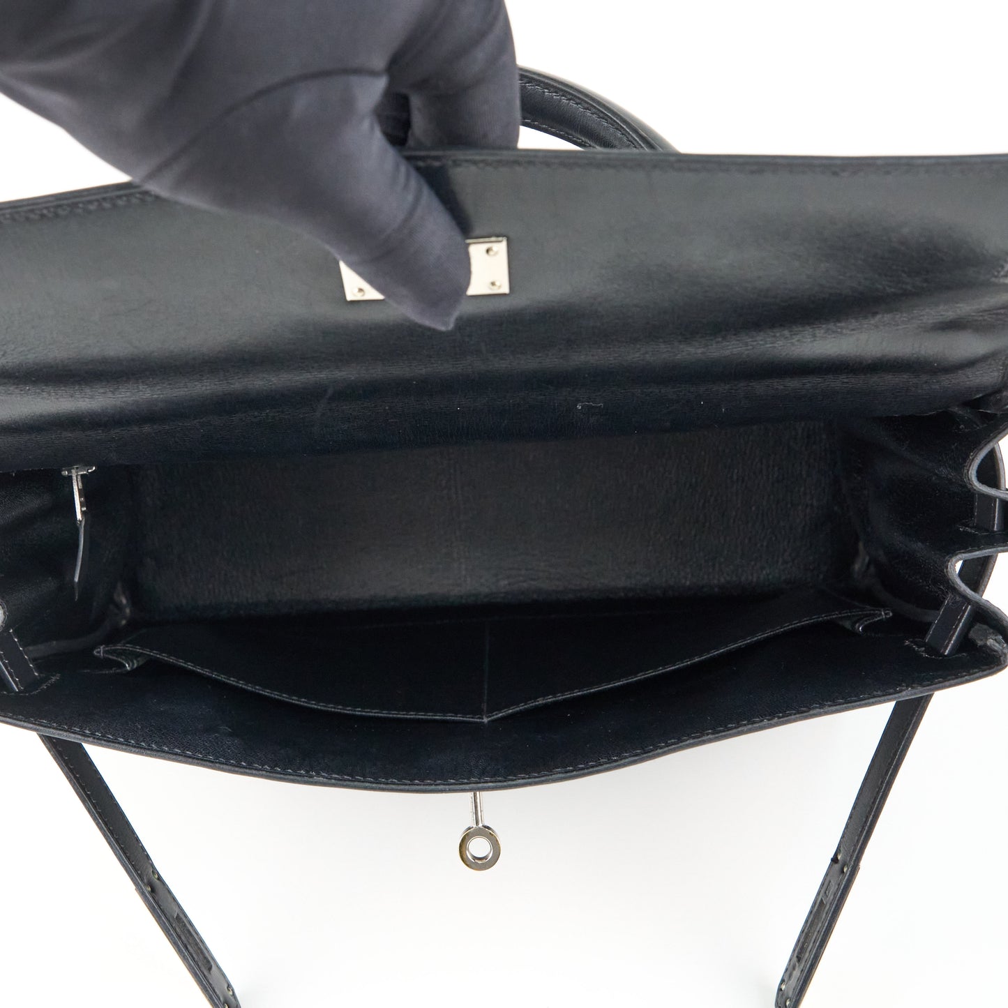 Hermes| Kelly32 Handbag Box Calf Black 2001
