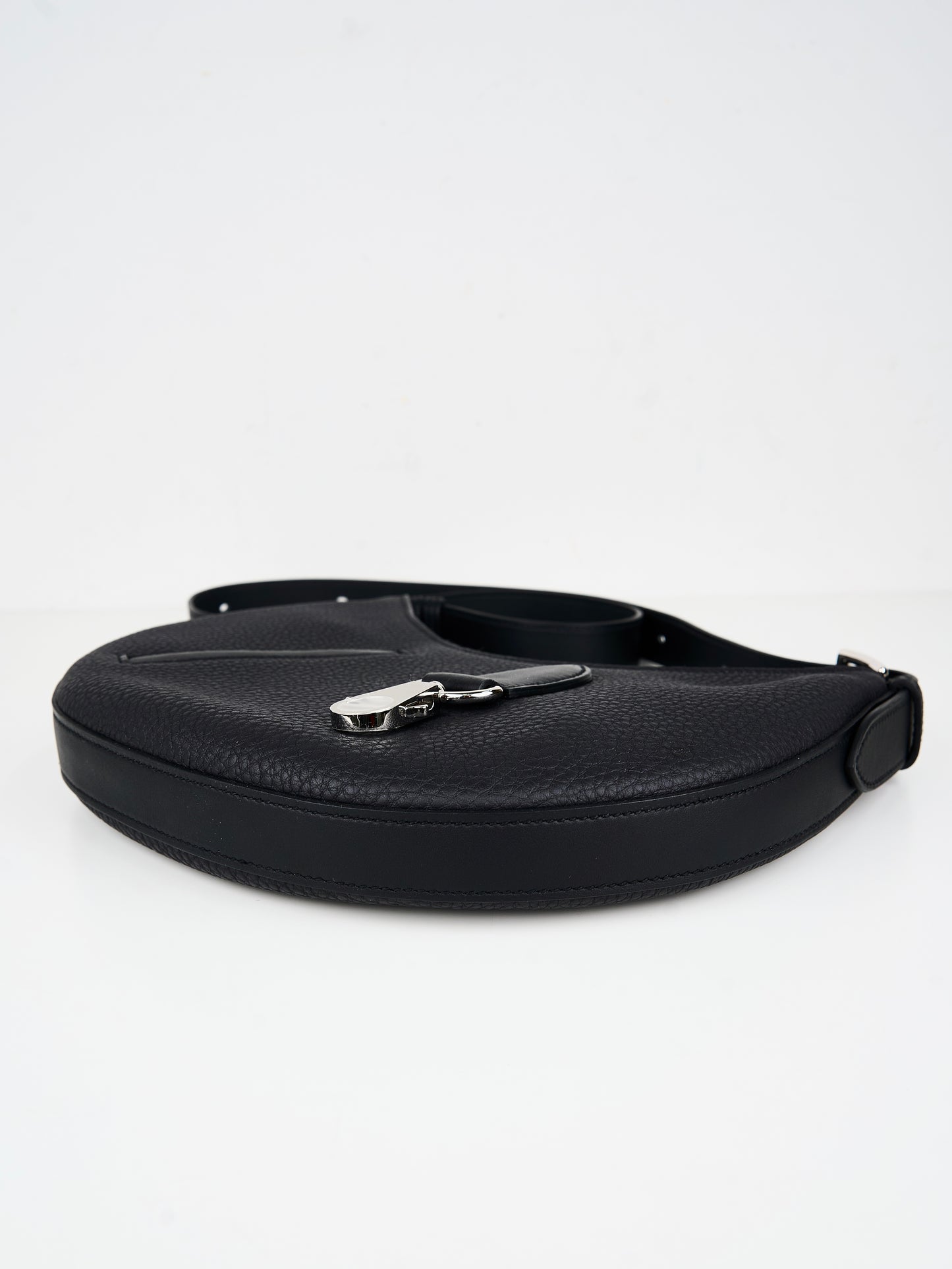 Hermes| P'tit Arcon Bag Black Togo and Swift Palladium Hardware