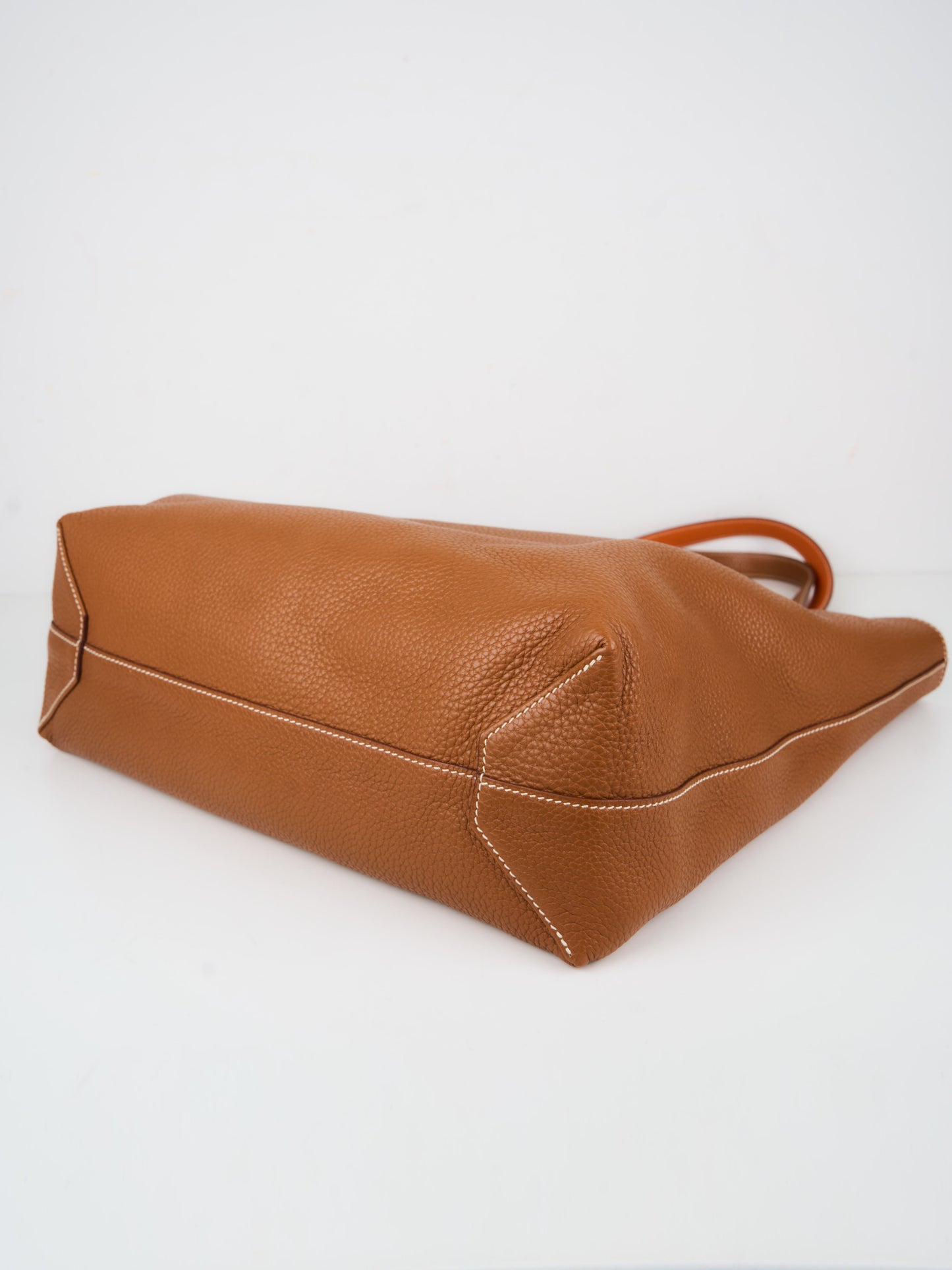 Hermes| Double Sens shoulder bag reversible Tote bag Gold/Orange Togo 2009
