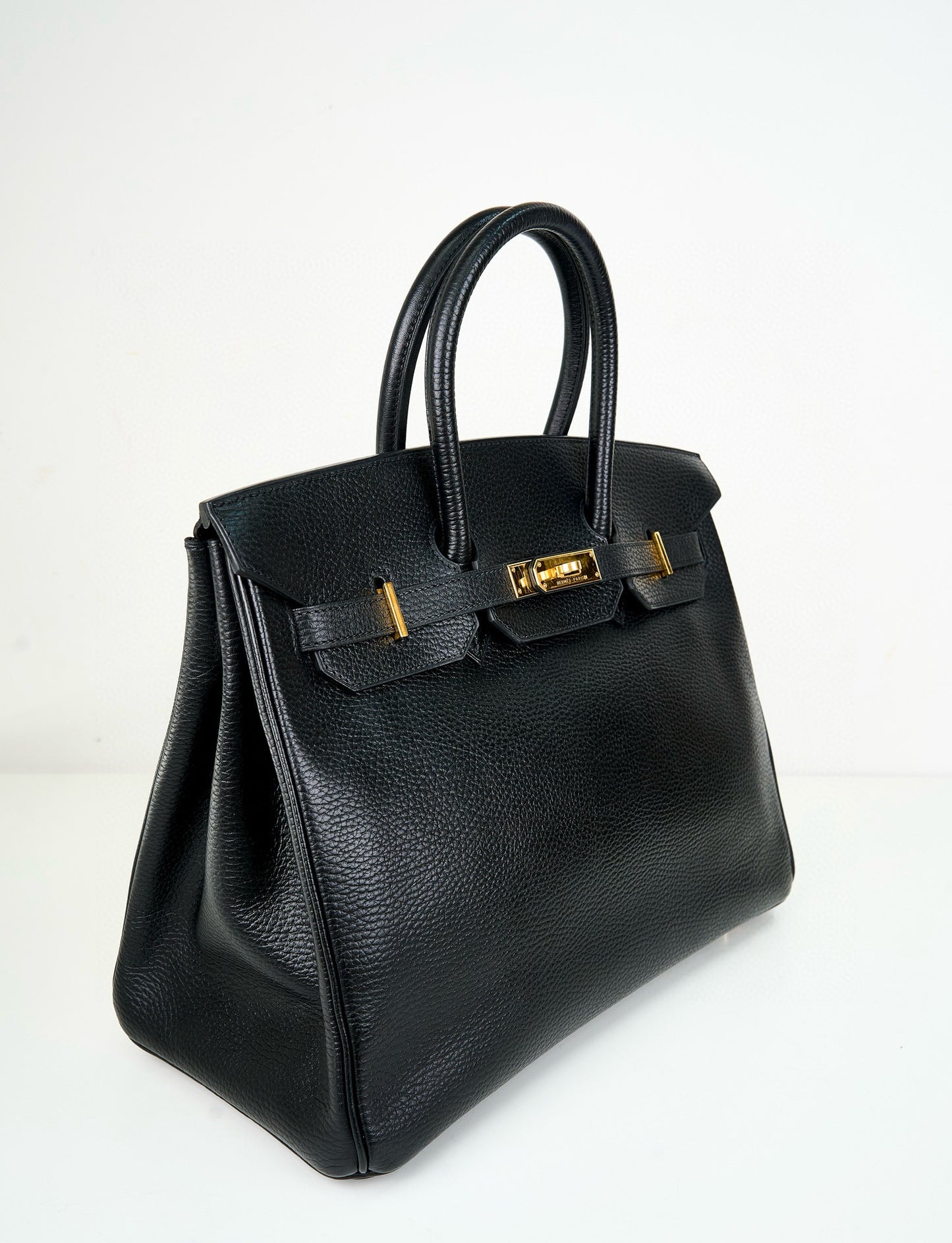 Hermes|Birkin 35 Black Vachette Ardennes 2002