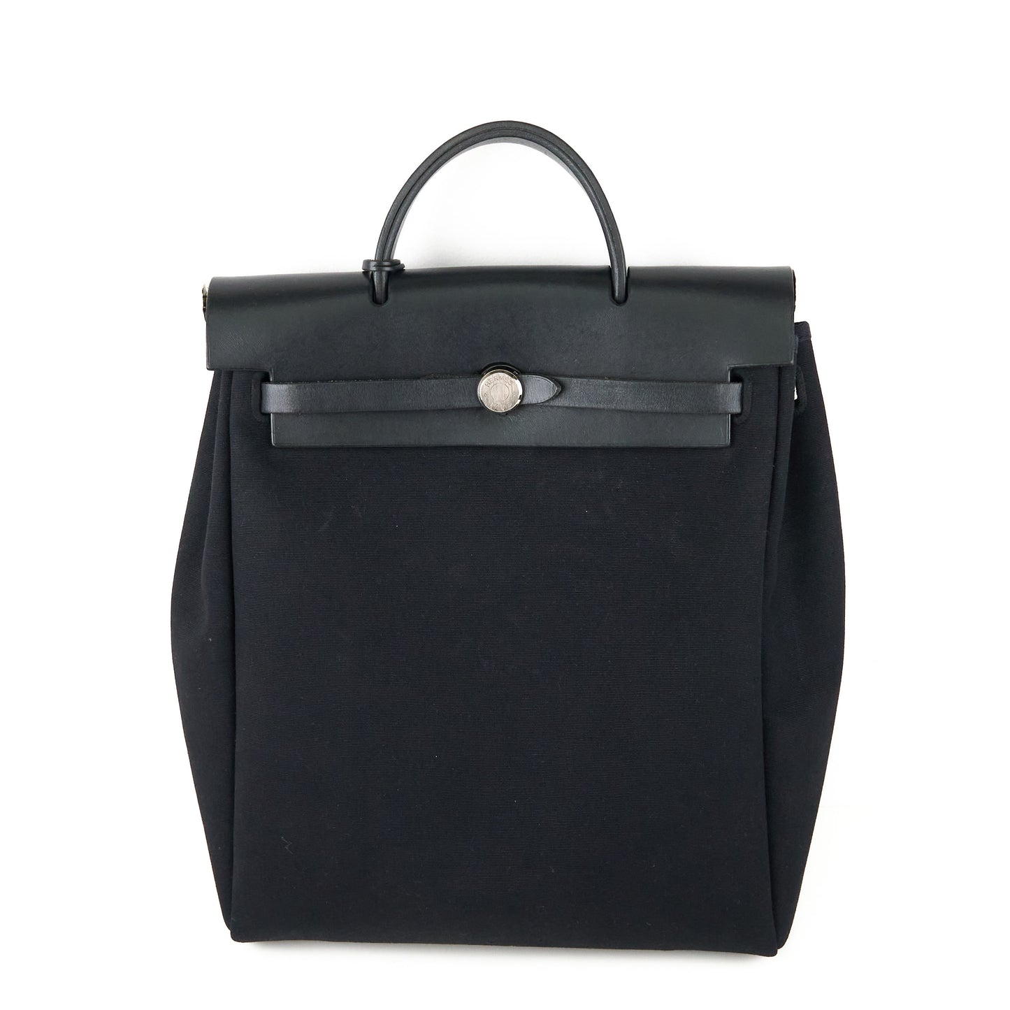 Hermes| Herbag Backpack PM Black Toile 2003