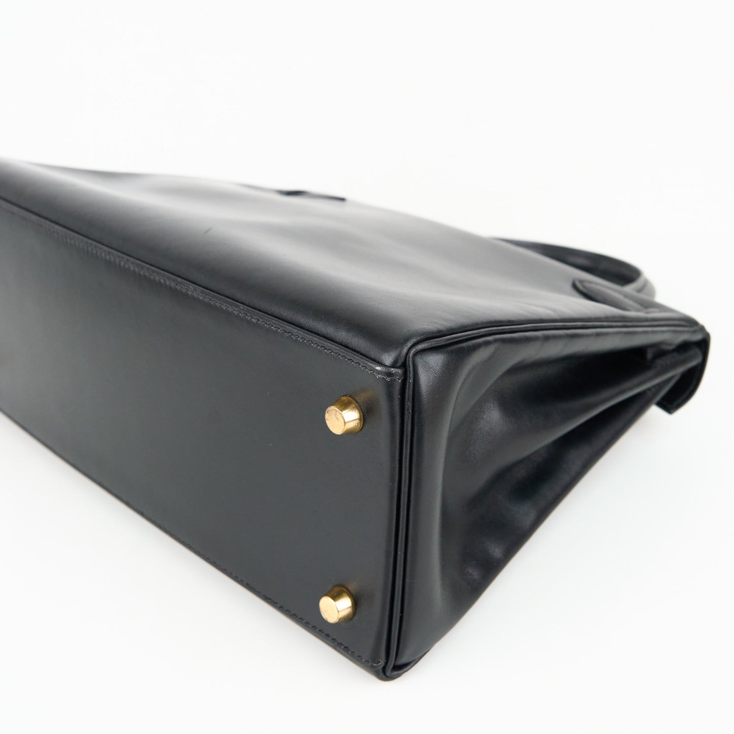 Hermes| Kelly 28 Handbag Box calf Black 2000