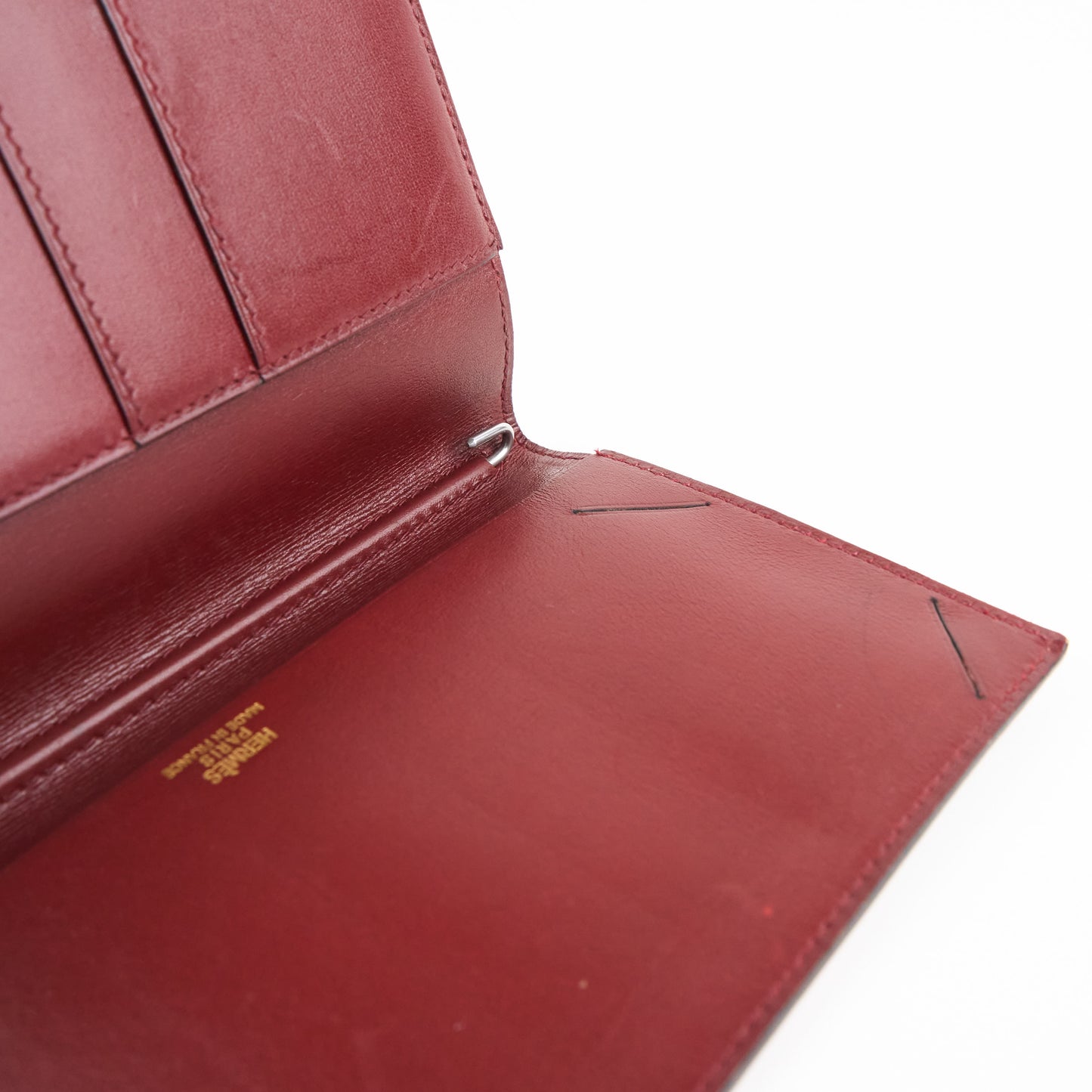 Hermes| Journal Case Passport Cover Box Calf Rouge H 1997