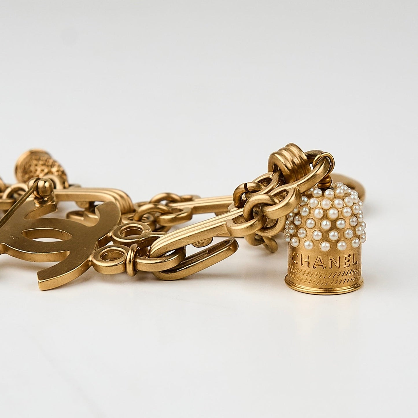 Chanel | Rare Ribbon Pearl Thimble Brooch 03A
