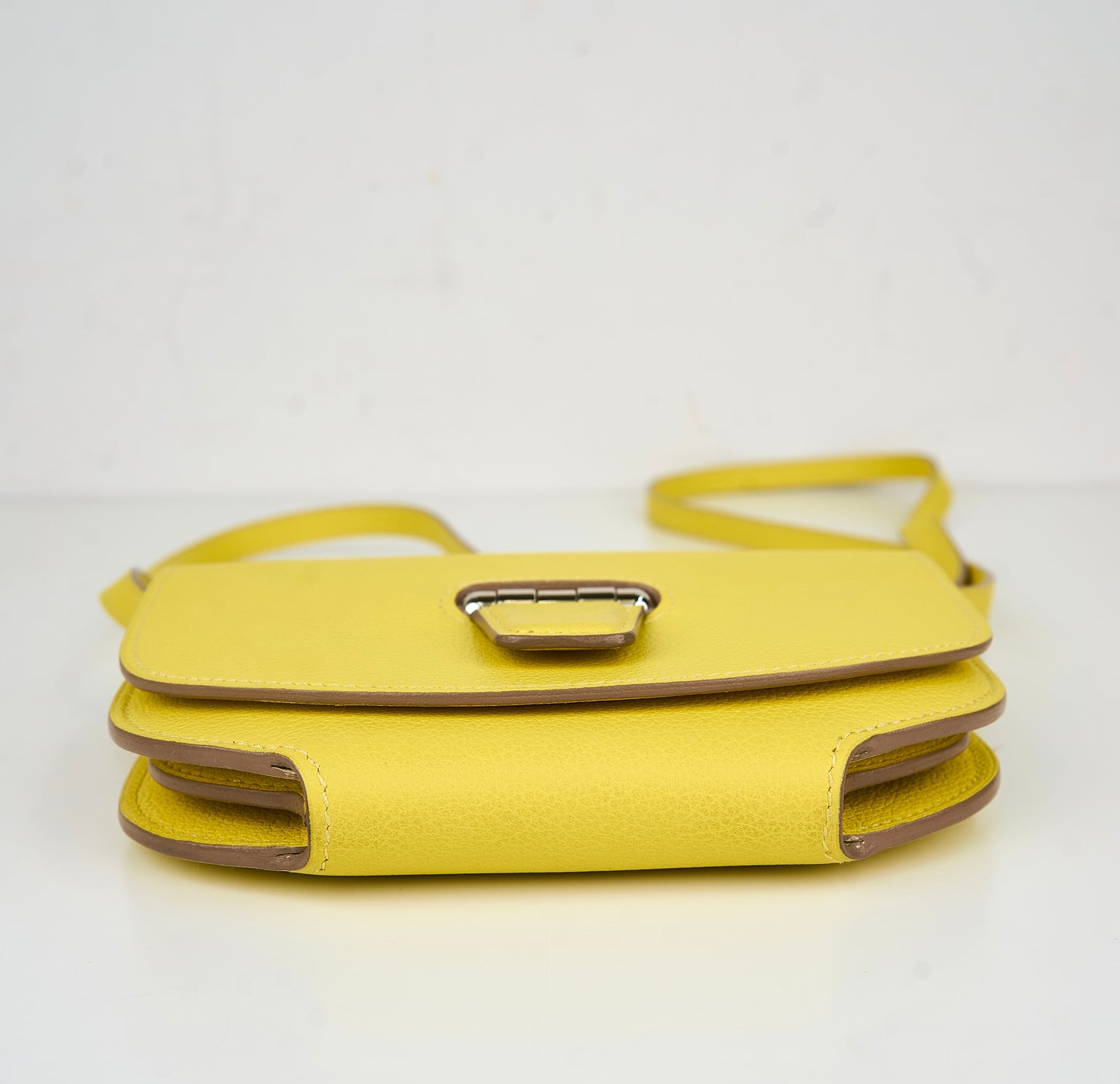 Hermes| Convoyeur mini shoulder bag Lime Evercolor 2017
