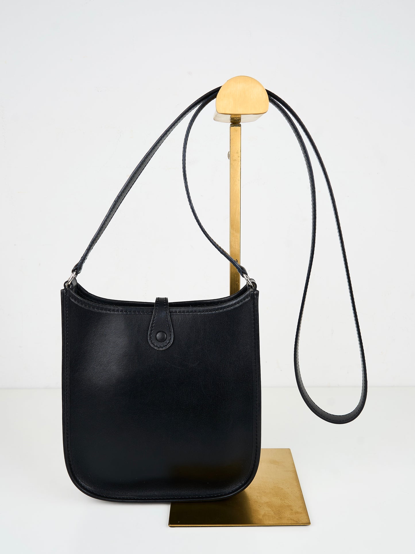 Hermes |Evelyne Mini Black Box Calf Shoulder bag 2002