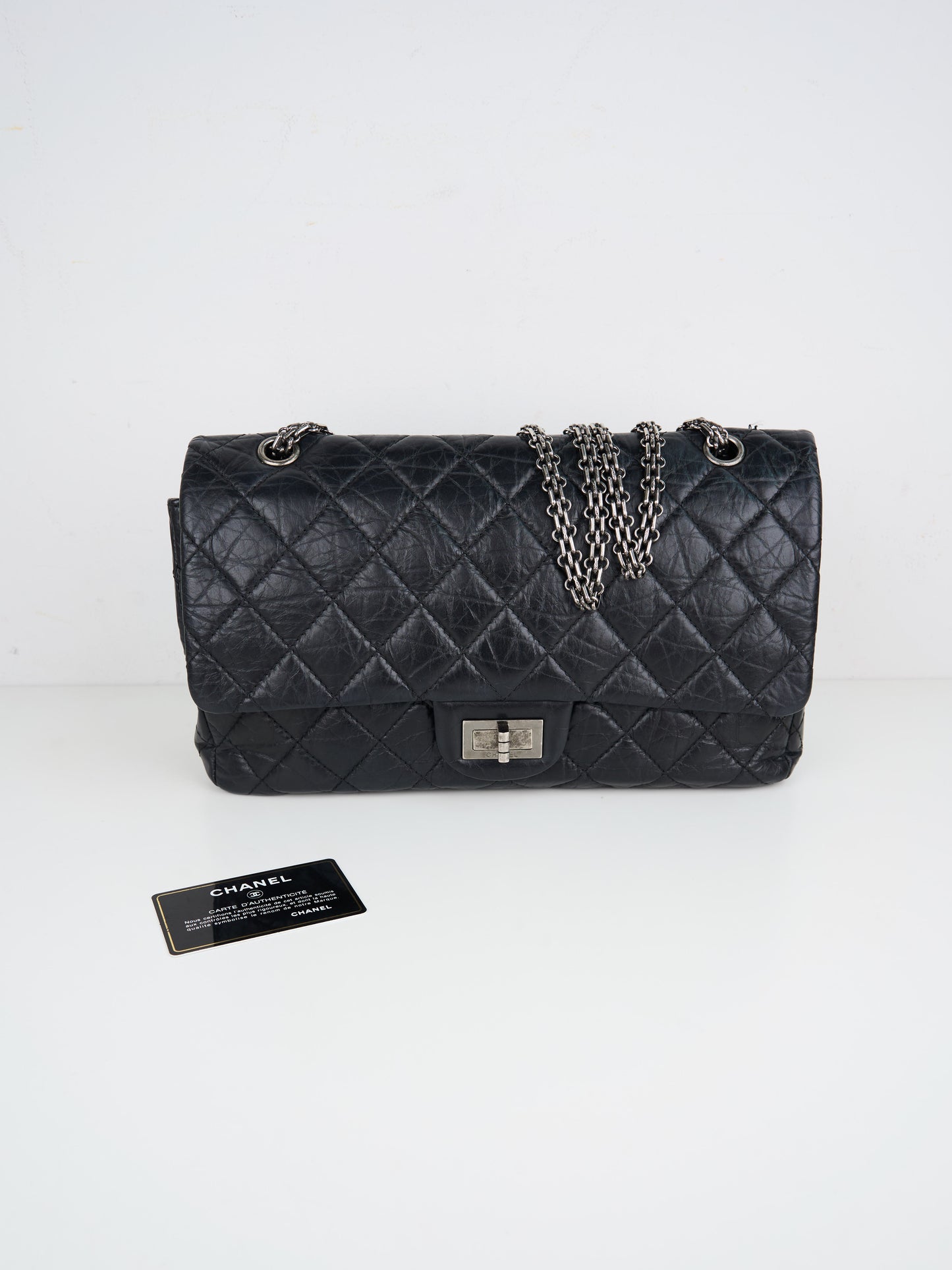 Chanel |2.55 Chain Shoulder Bag Black 20xxxxxx