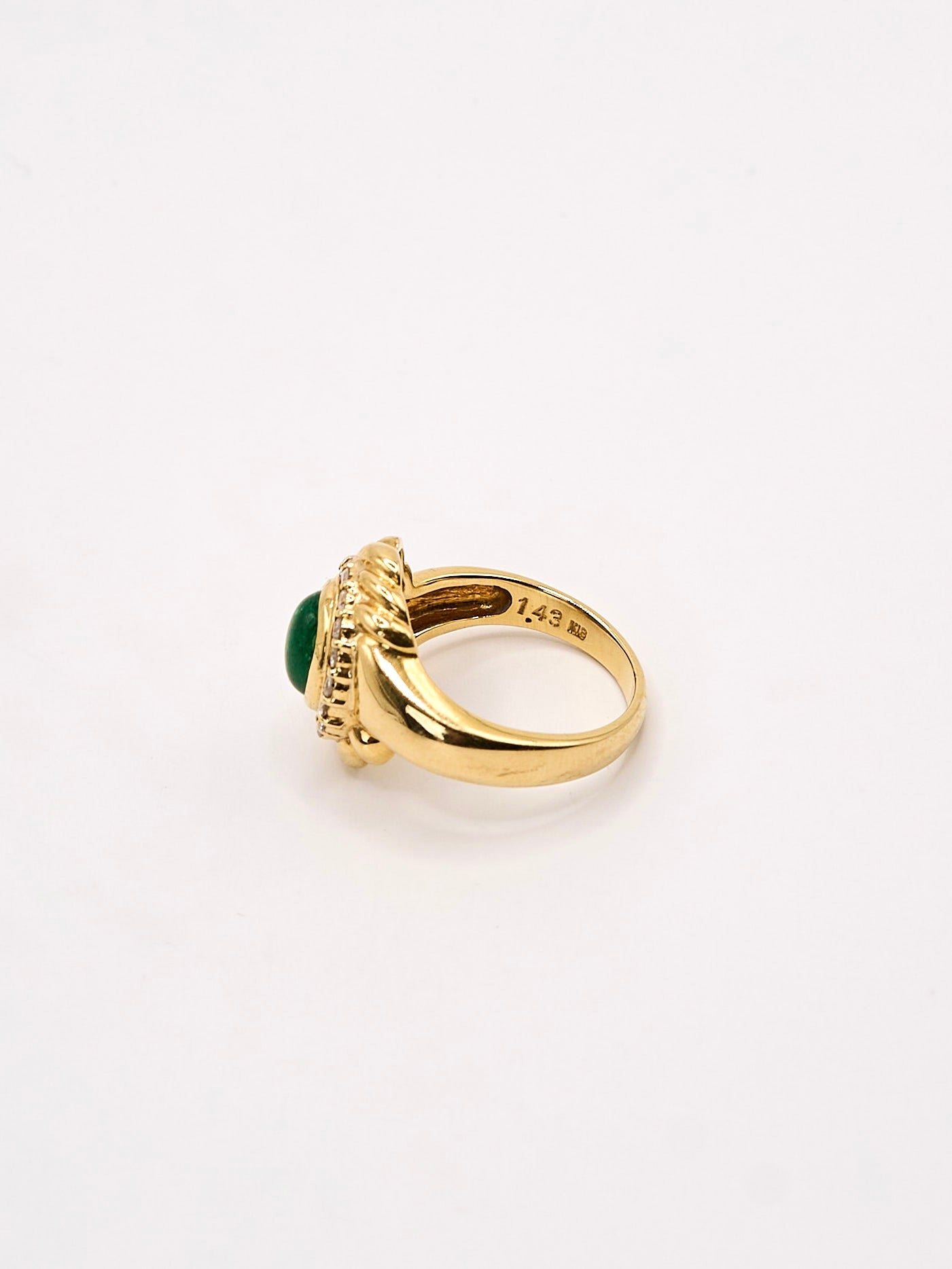 K18 Emerlald Diamond Ring #13