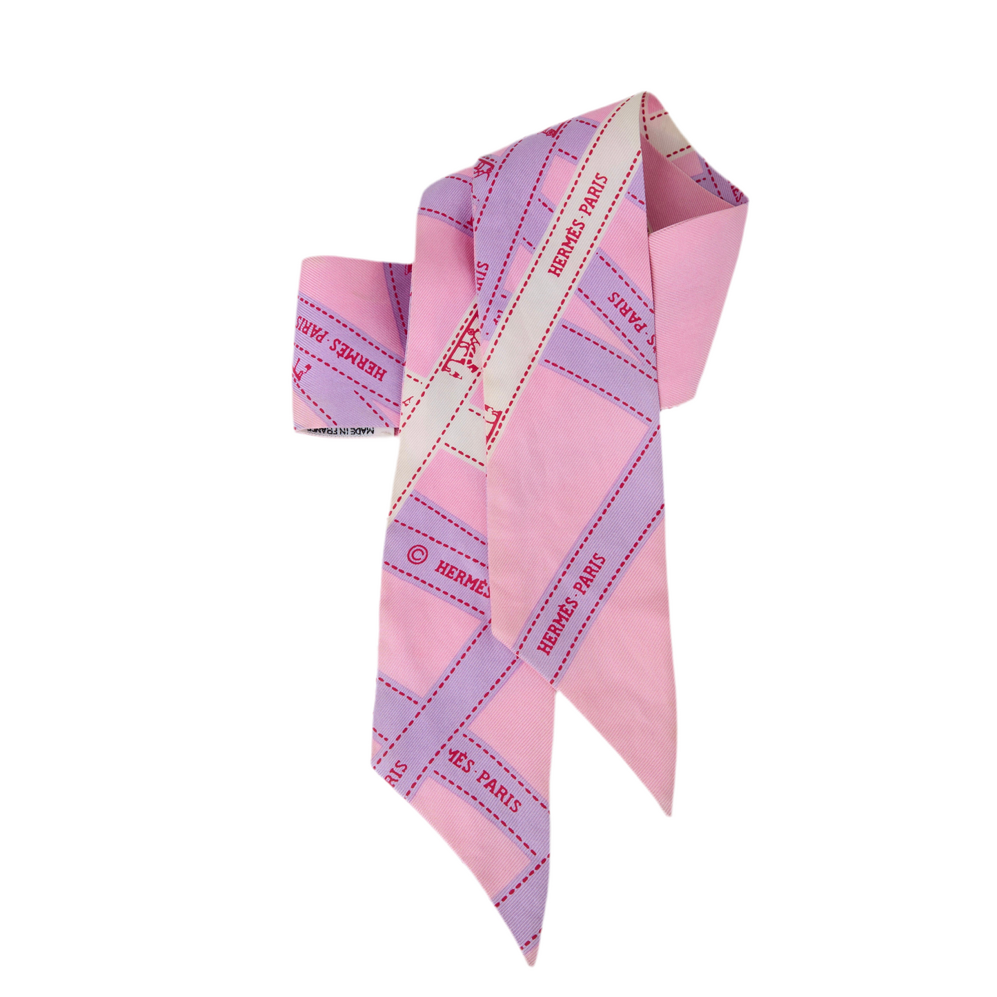 Hermes |Pink Ribbon twilly