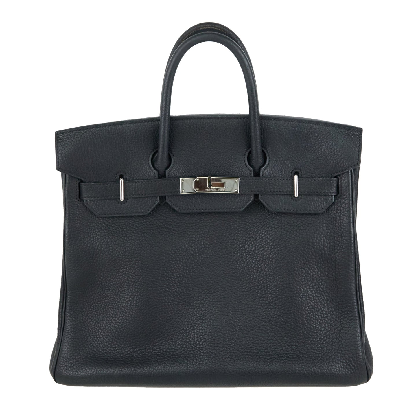 Hermes|HAC 32 Haut a Courroies Handbag Fjord Black 2004